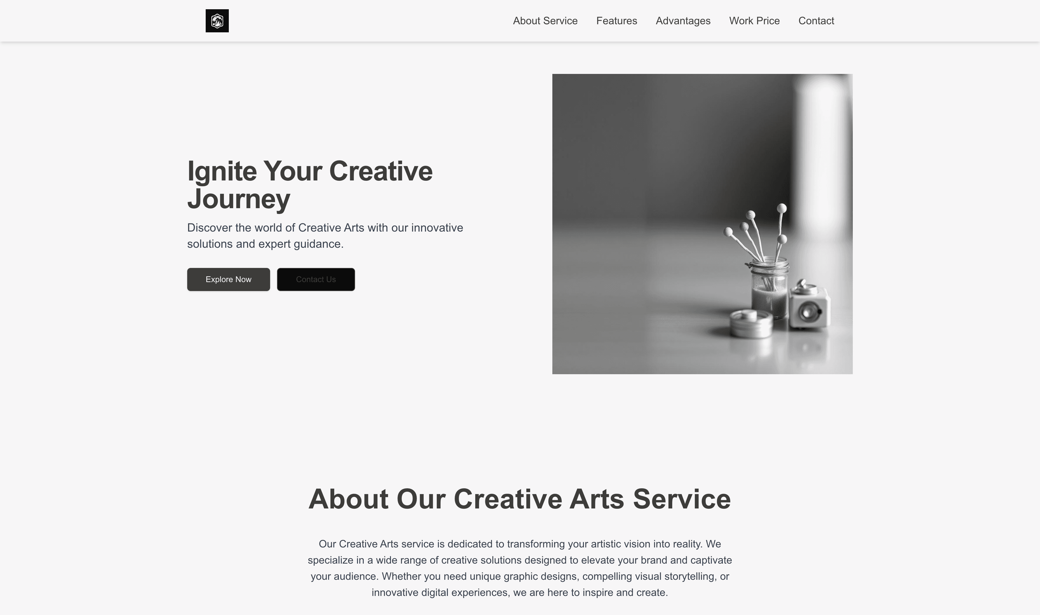 Transform a Creative Arts Website Template into Website in Minutes
