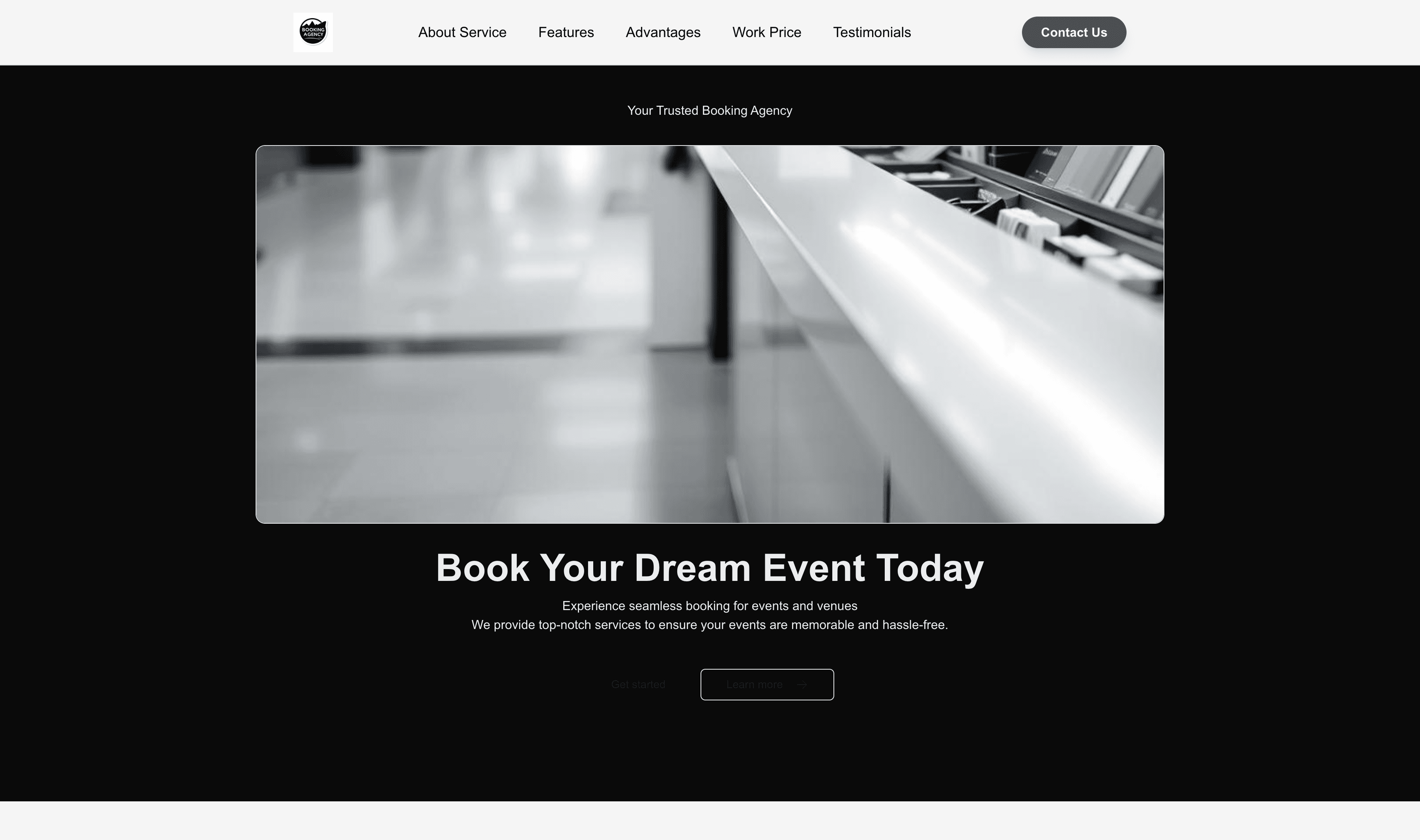 Transform a Booking Agency Website Template into Website in Minutes