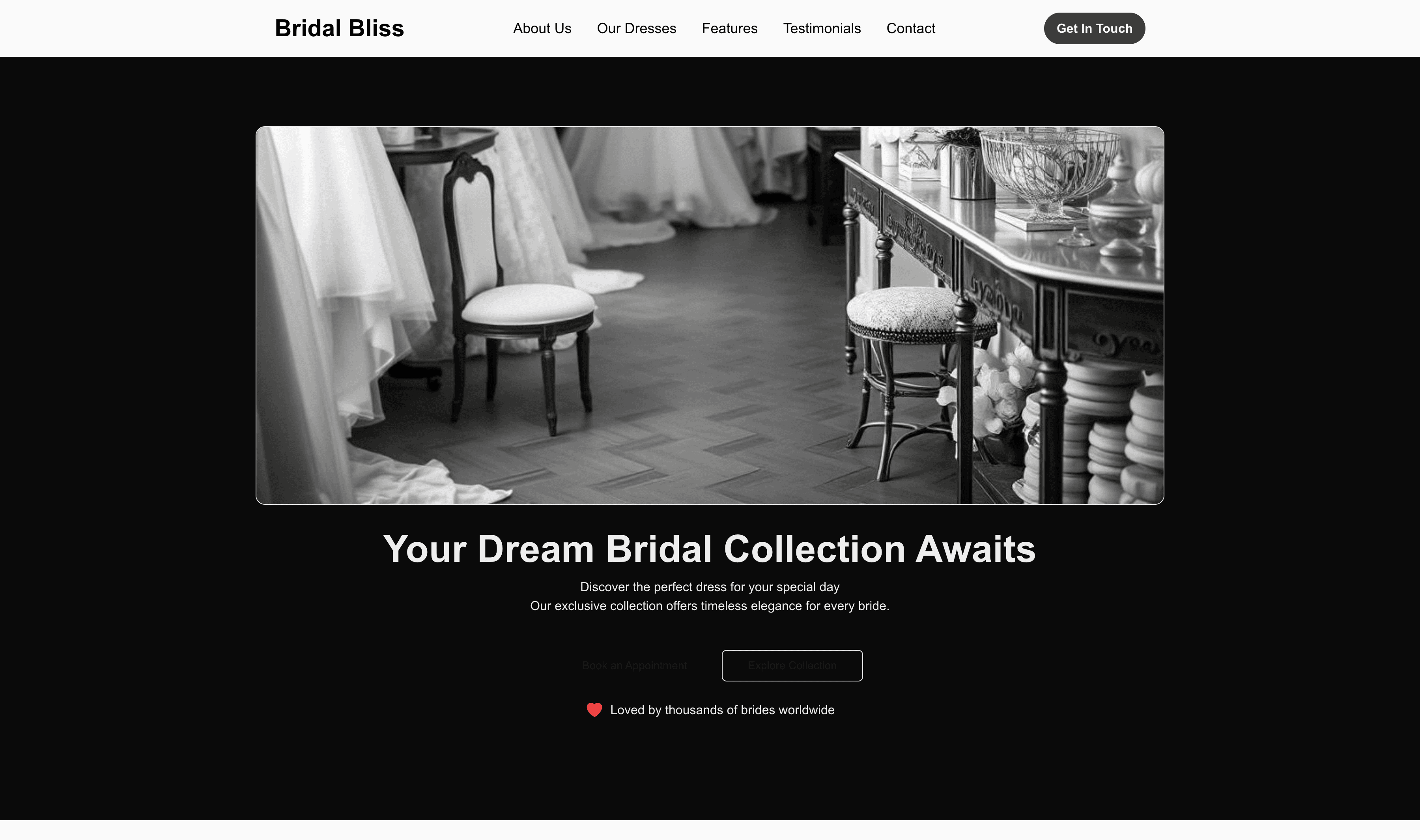 Transform a Bridal Shop Website Template into Website in Minutes