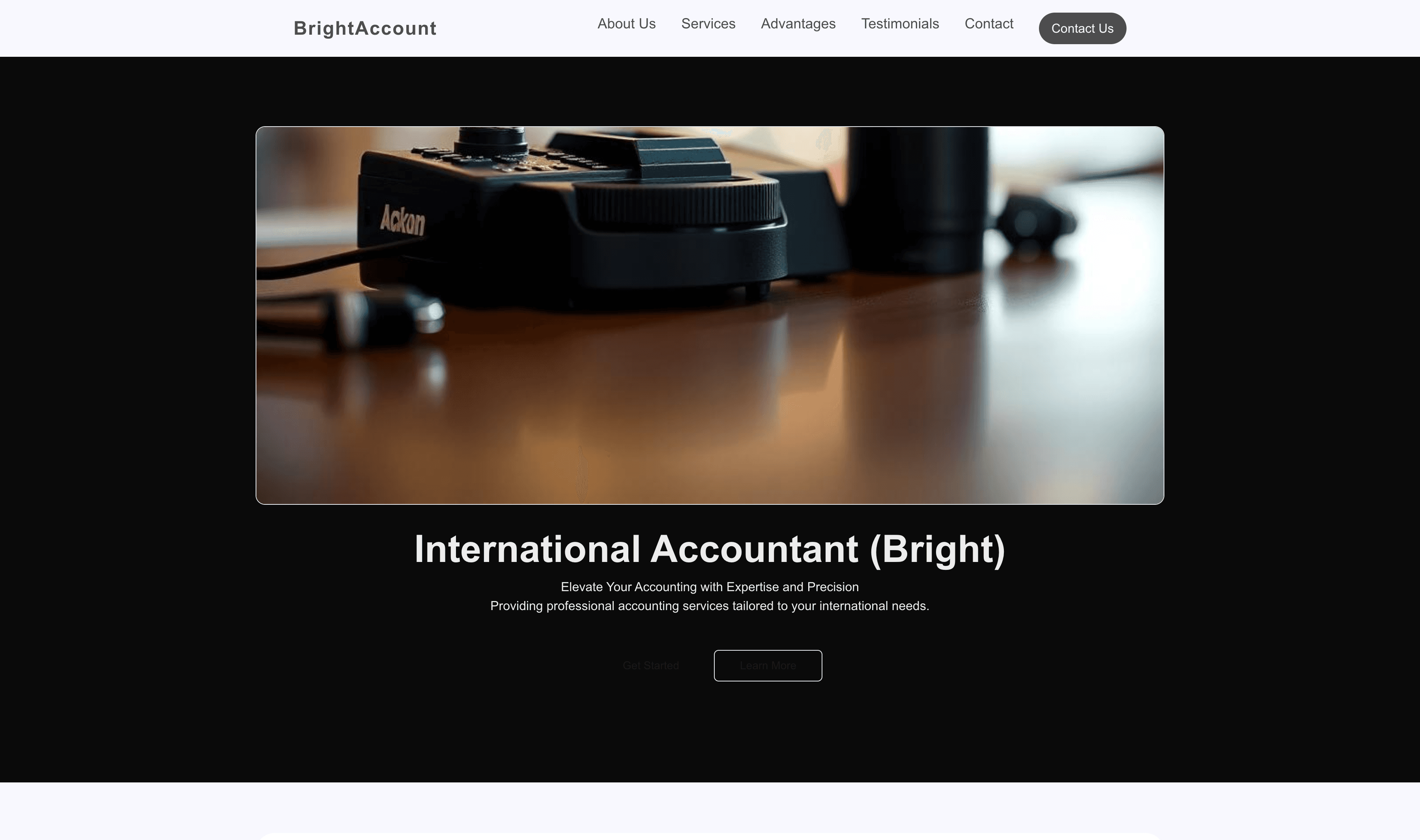 Transform a International Accountant (Bright) Website Template into Website in Minutes