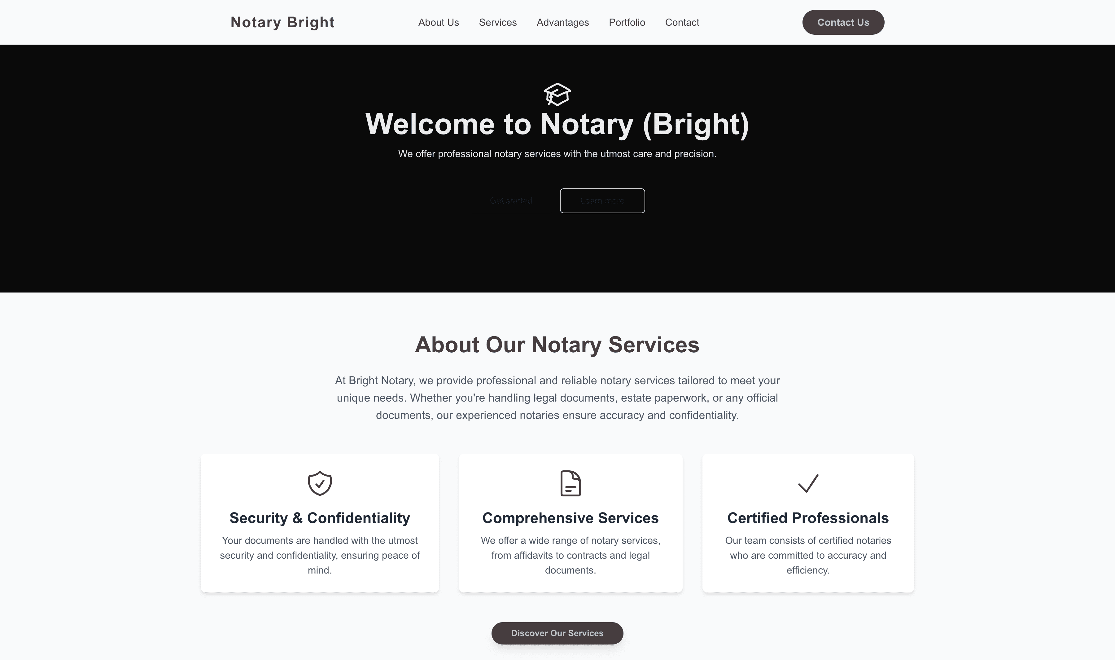 Transform a Notary (Bright) Website Template into Website in Minutes