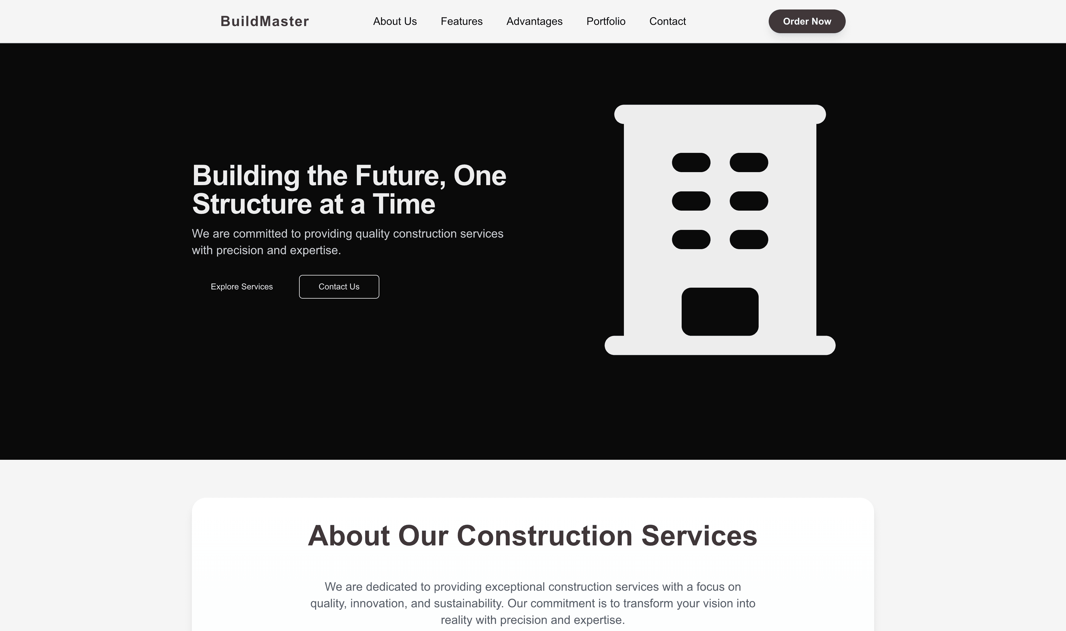 Transform a Construction Website Template into Website in Minutes