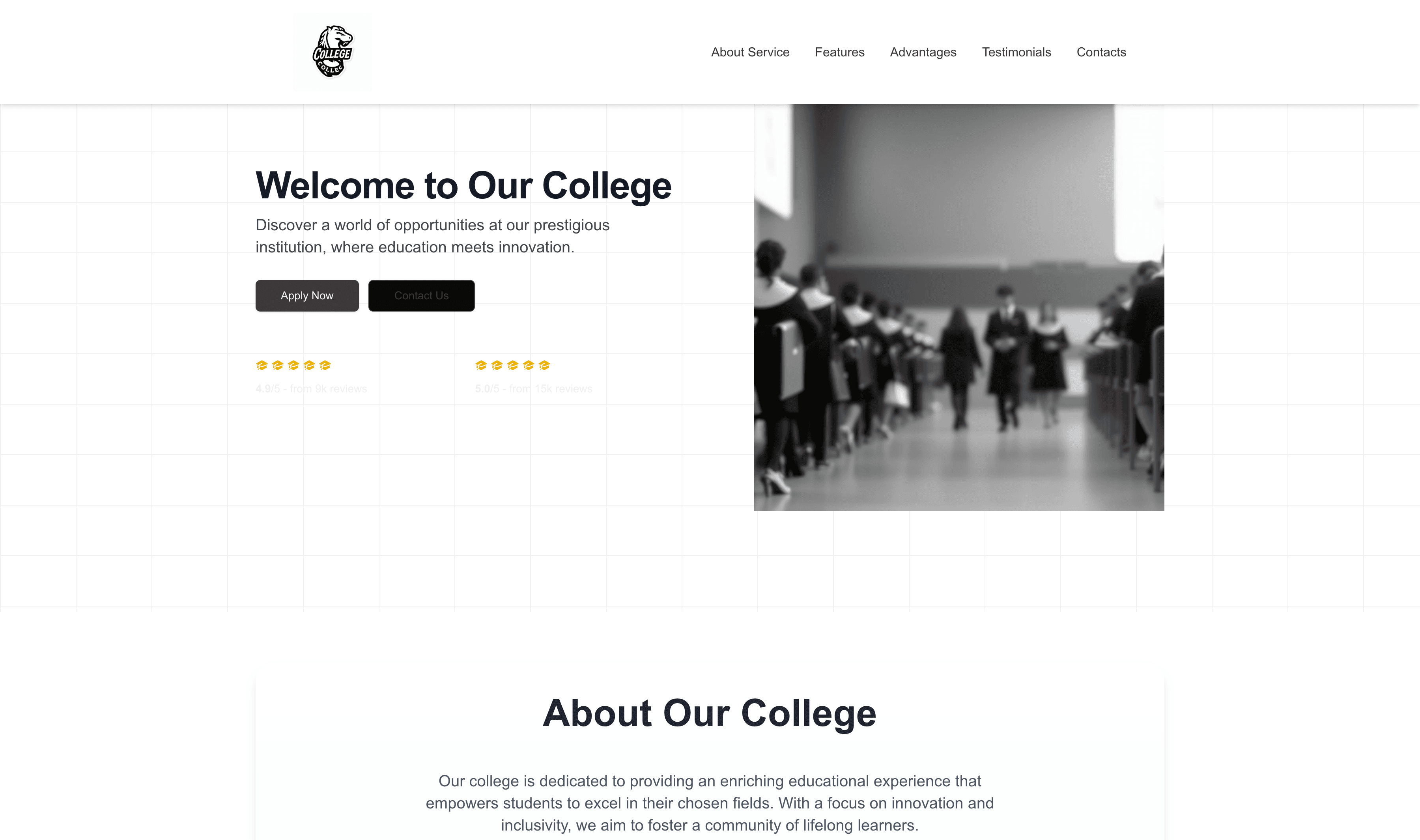 Transform a College Website Template into Website in Minutes