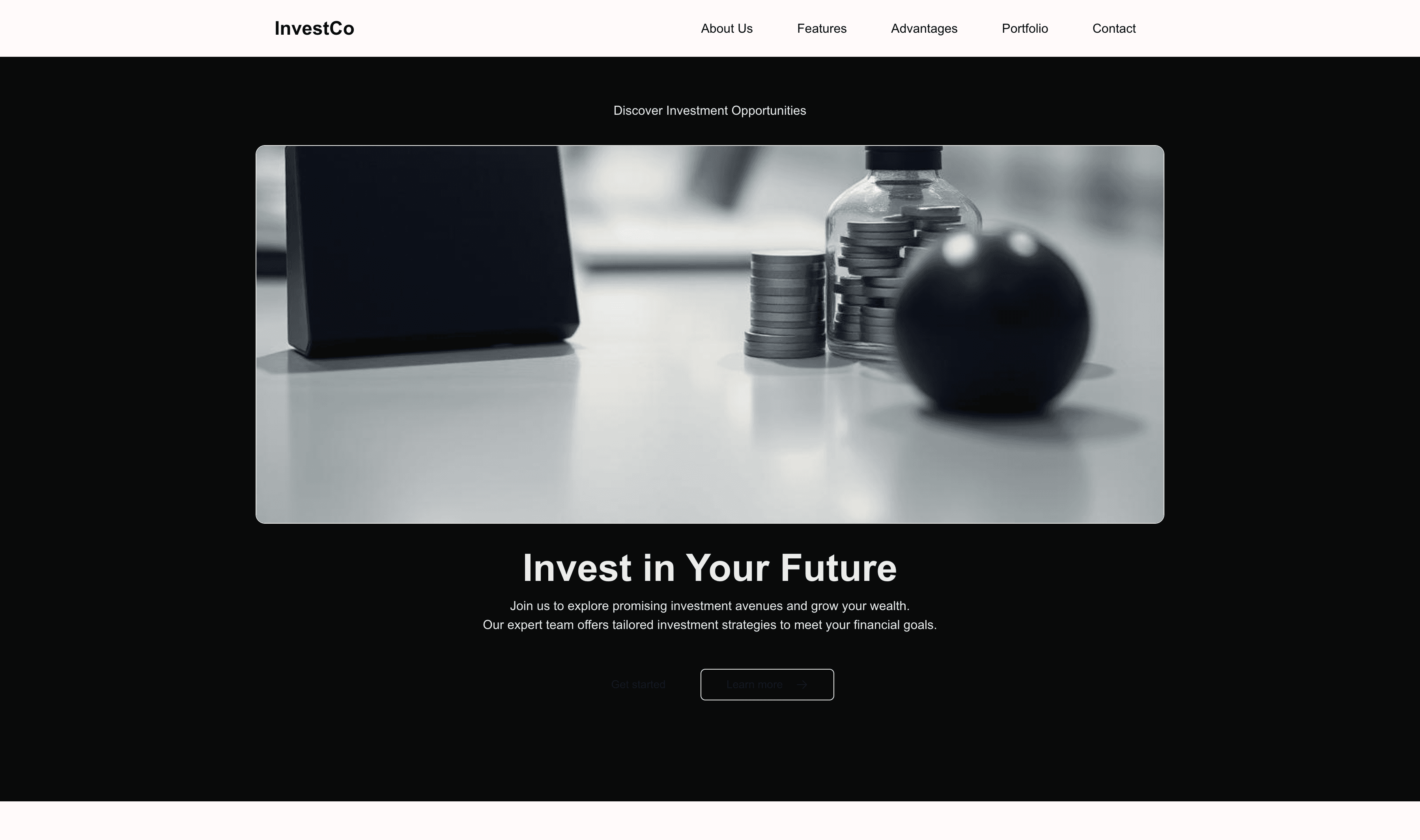 Transform a Investment Company Website Template into Website in Minutes