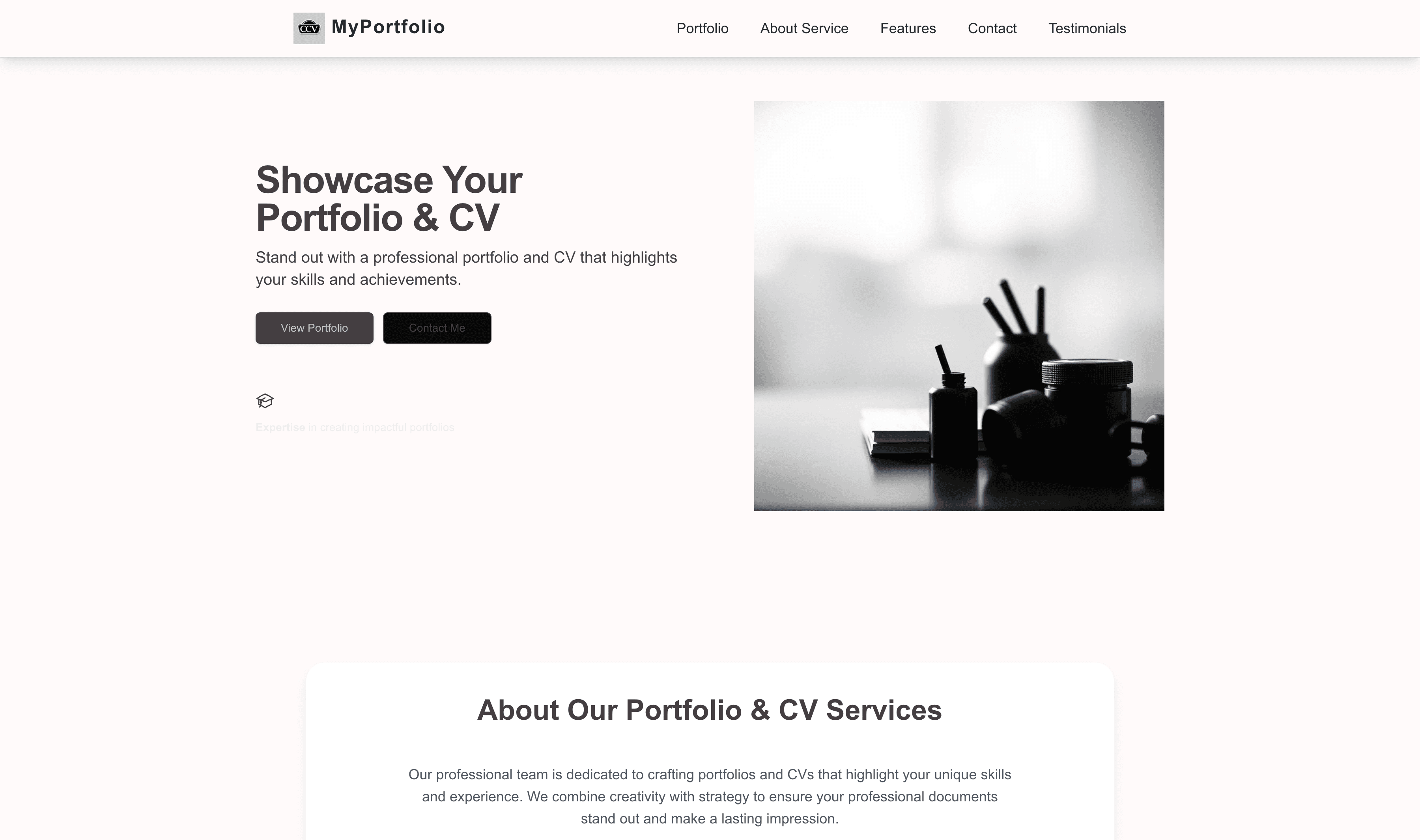 Transform a Portfolio & CV Website Template into Website in Minutes