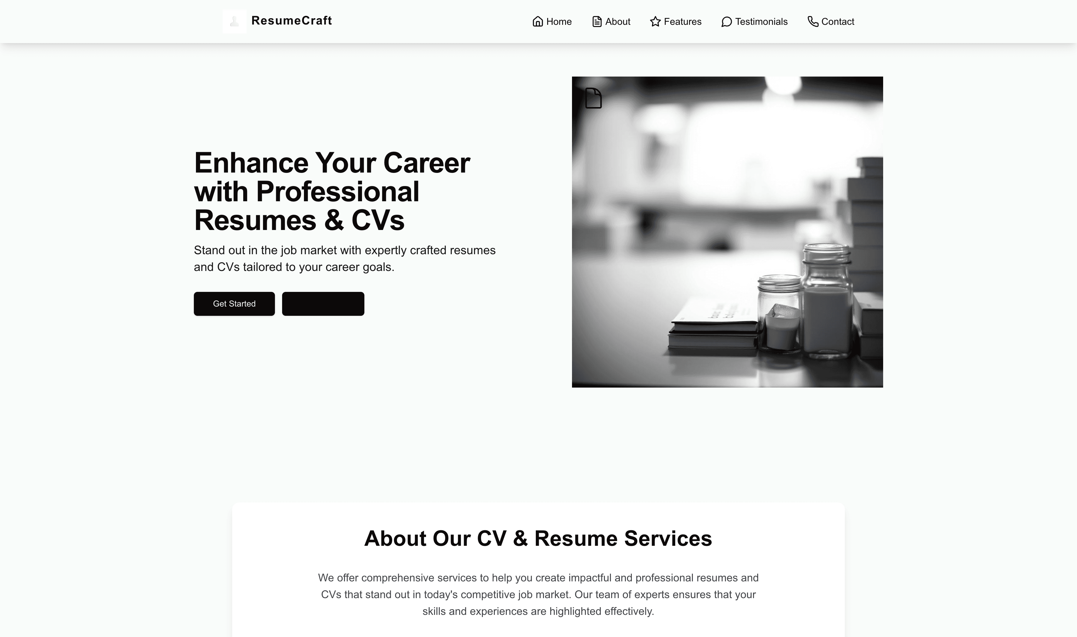 Transform a Resumes & CVs Website Template into Website in Minutes