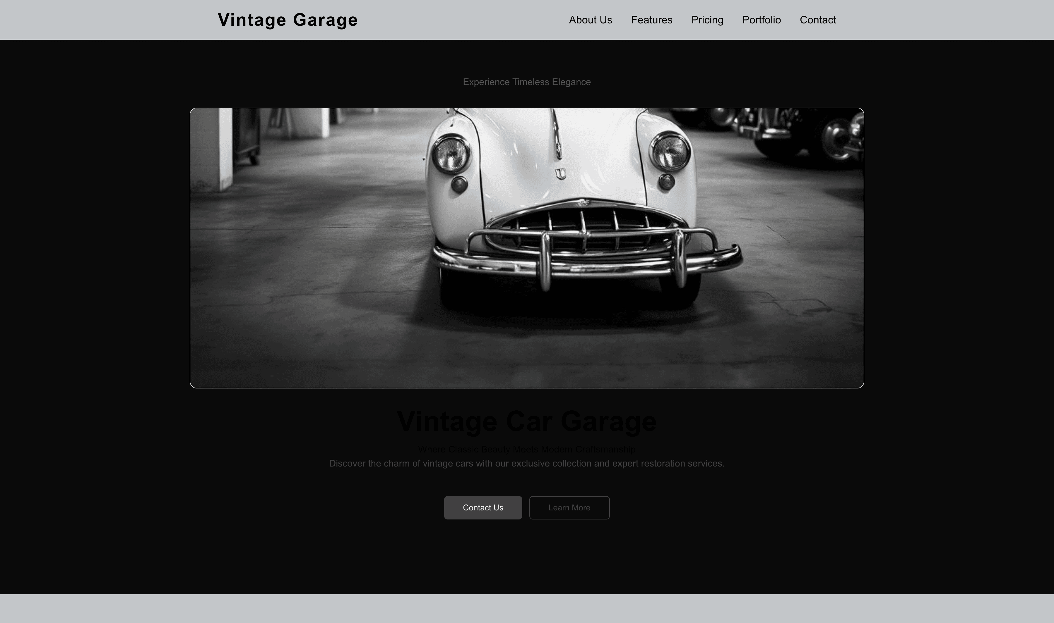 Transform a Vintage Car Garage Website Template into Website in Minutes