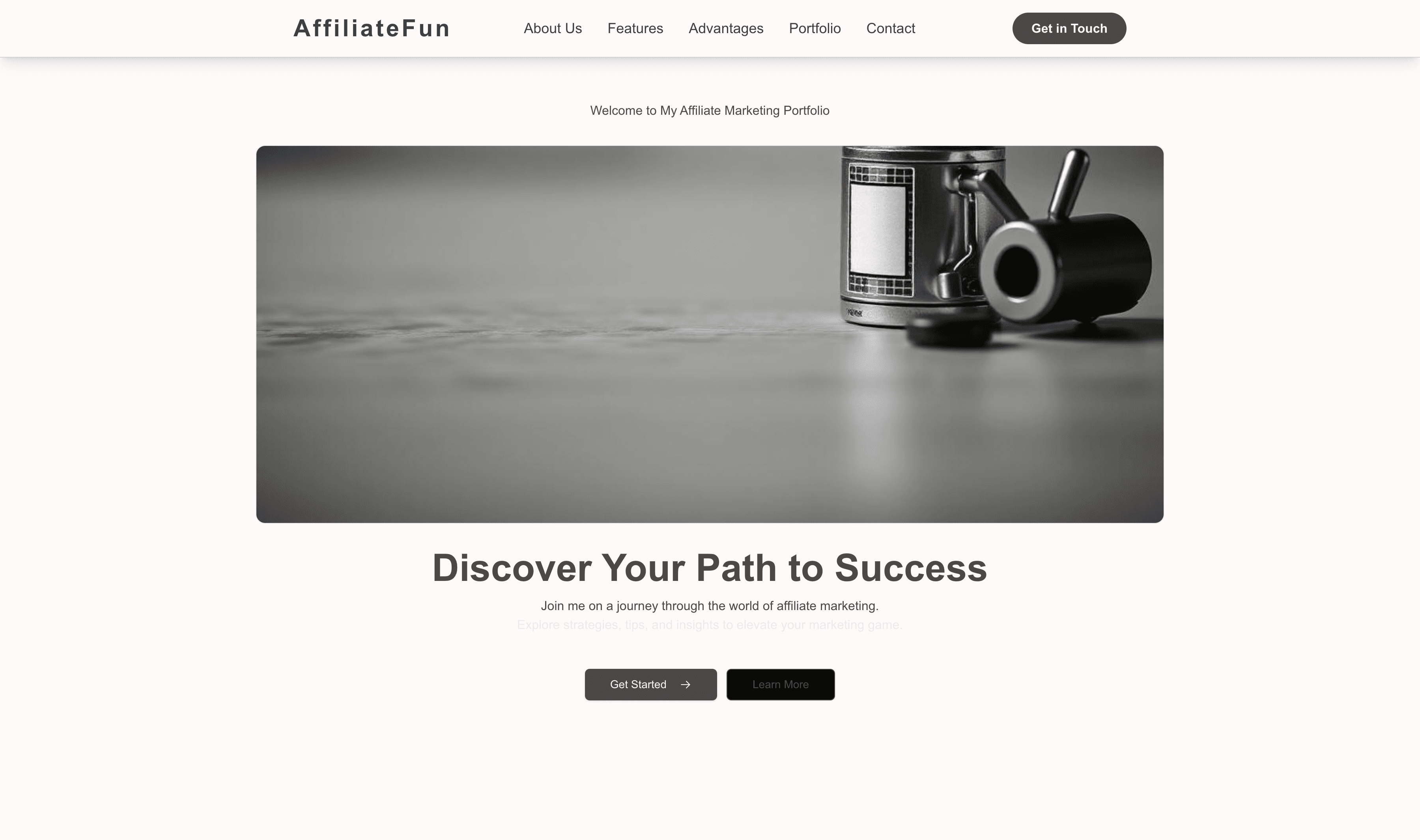 Transform a Affiliate Marketing Portfolio (Playful) Website Template into Website in Minutes