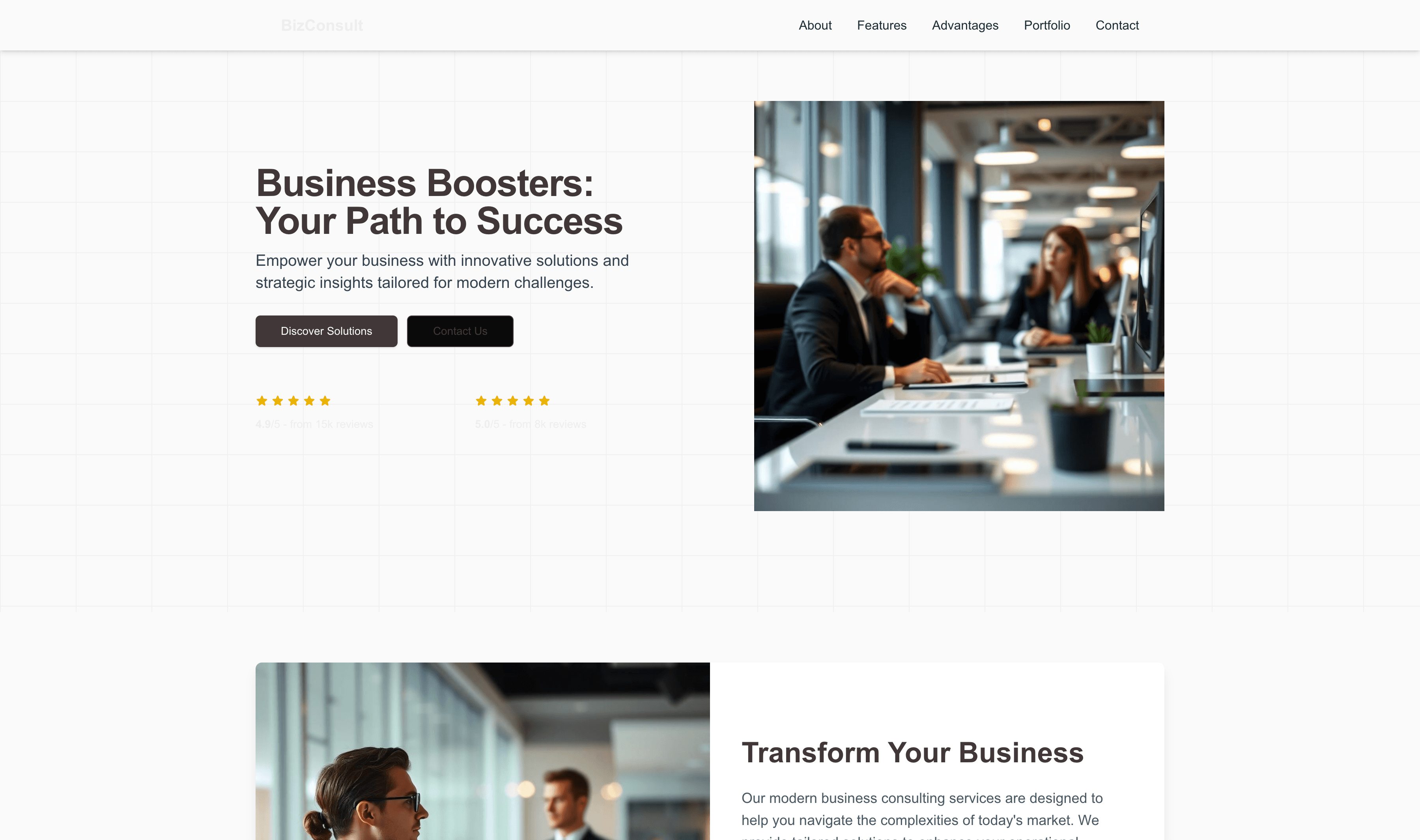 Transform a Business Consultants (Modern) Website Template into Website in Minutes