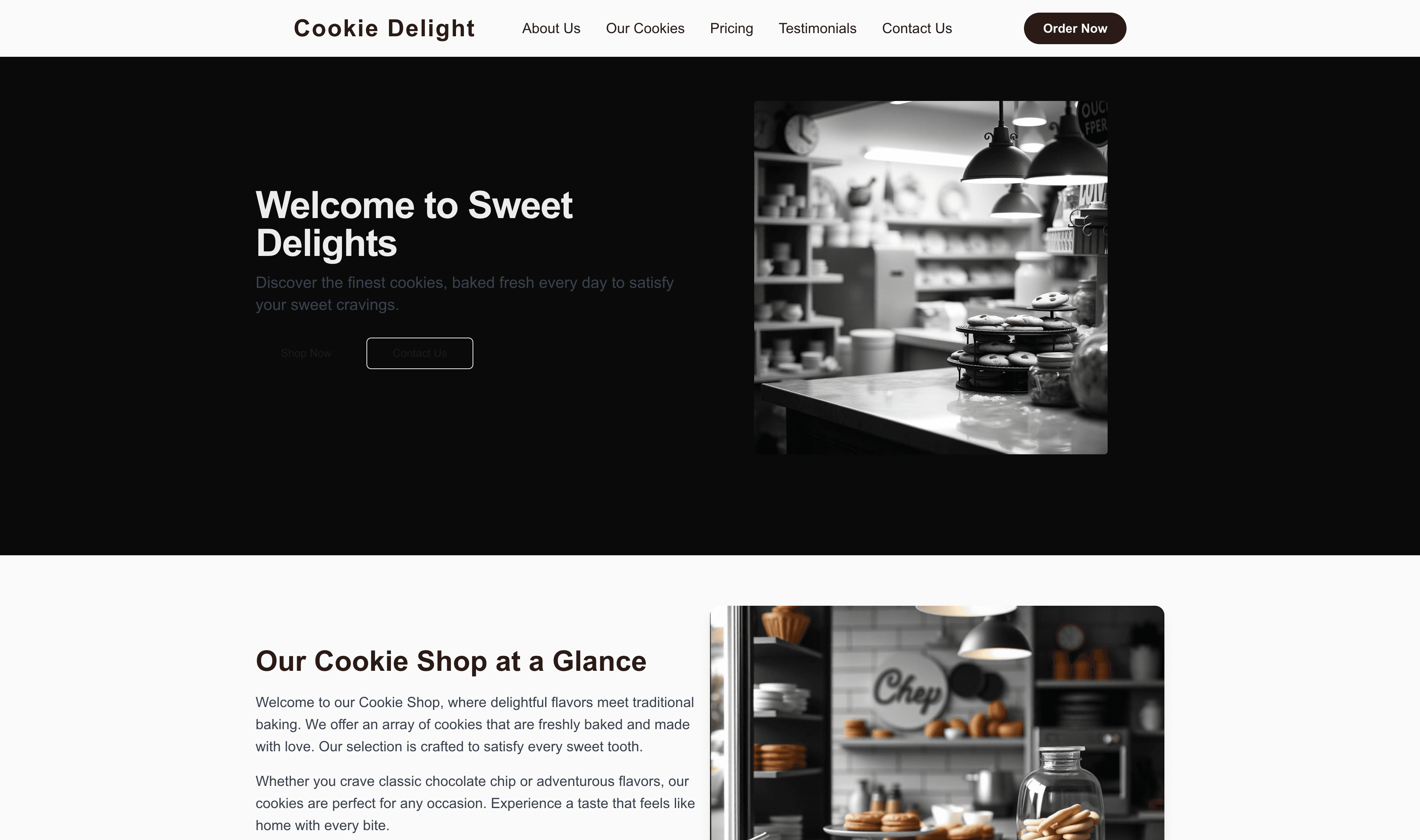 Transform a Cookie Shop Website Template into Website in Minutes