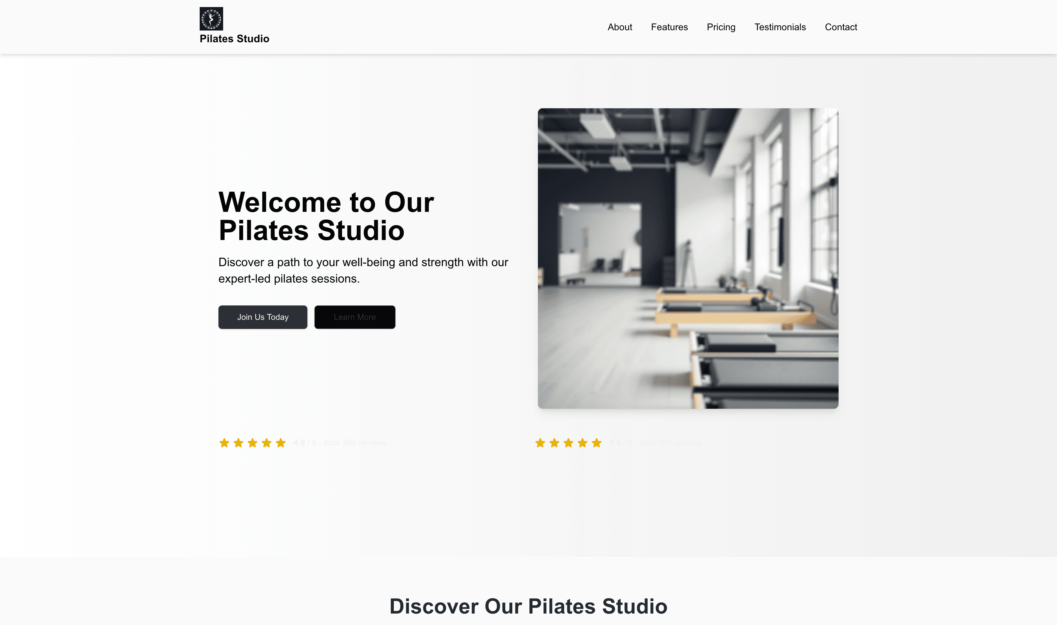 Transform a Pilates Studio Website Template into Website in Minutes