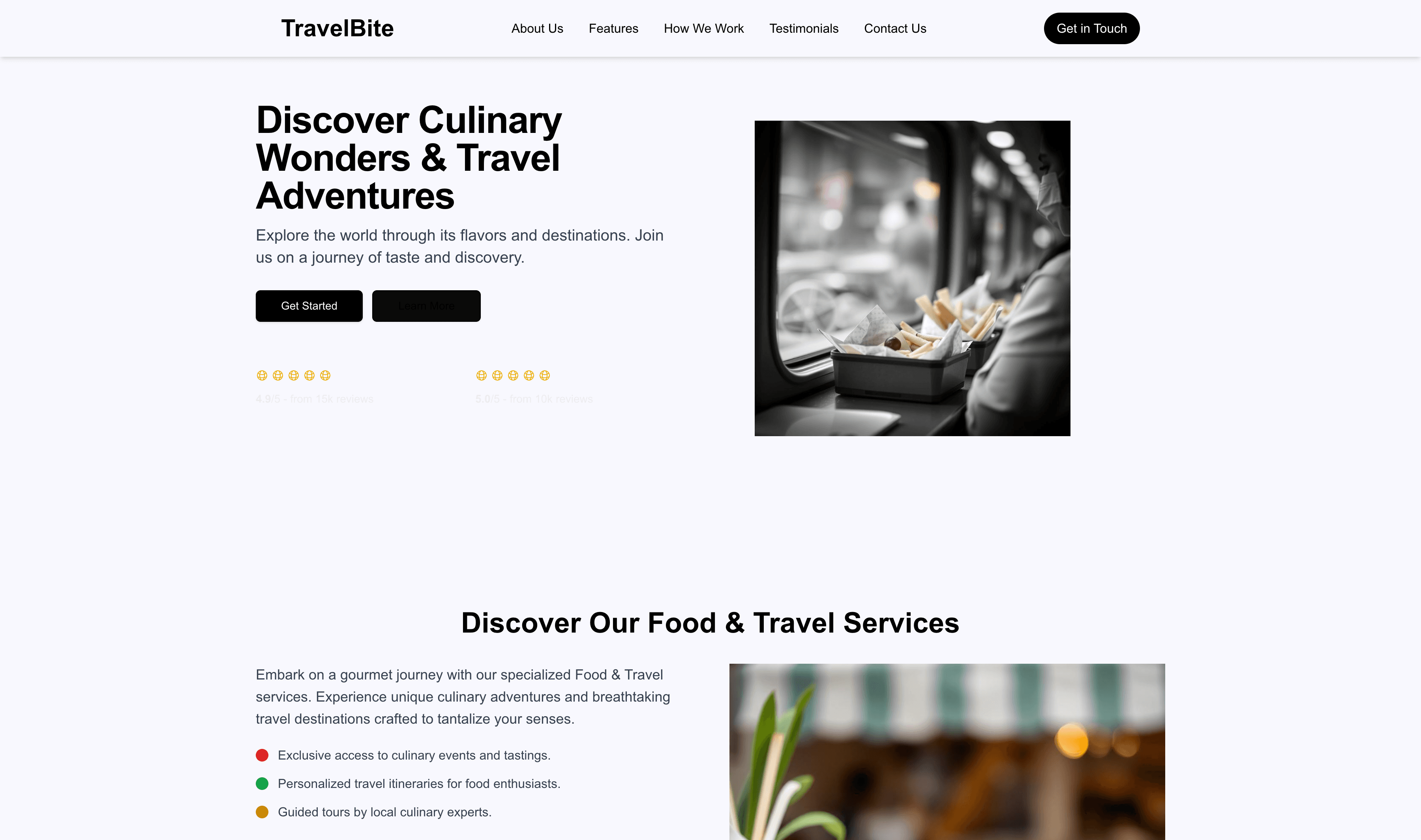 Transform a Food & Travel Website Template into Website in Minutes