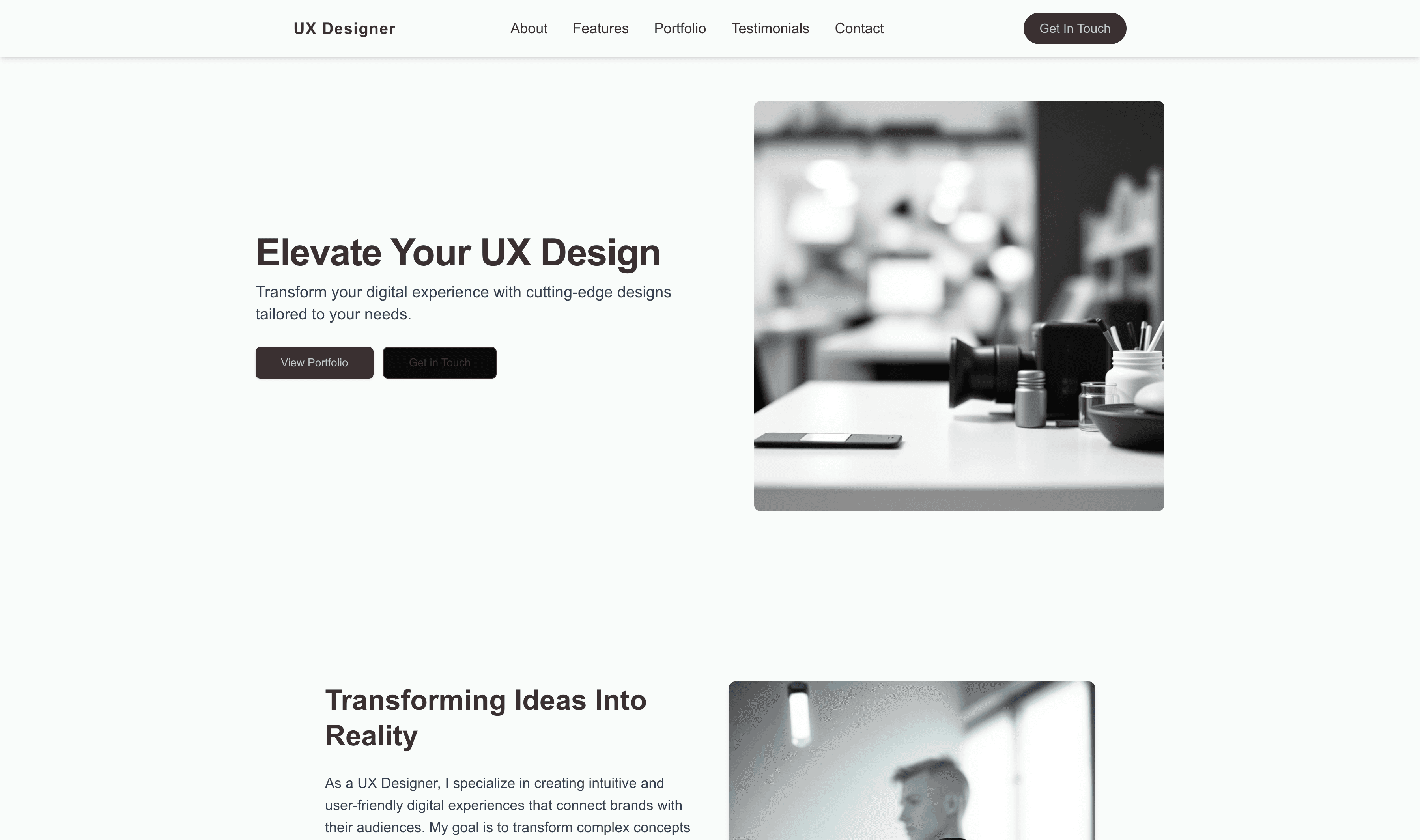 Transform a UX Designer Website Template into Website in Minutes