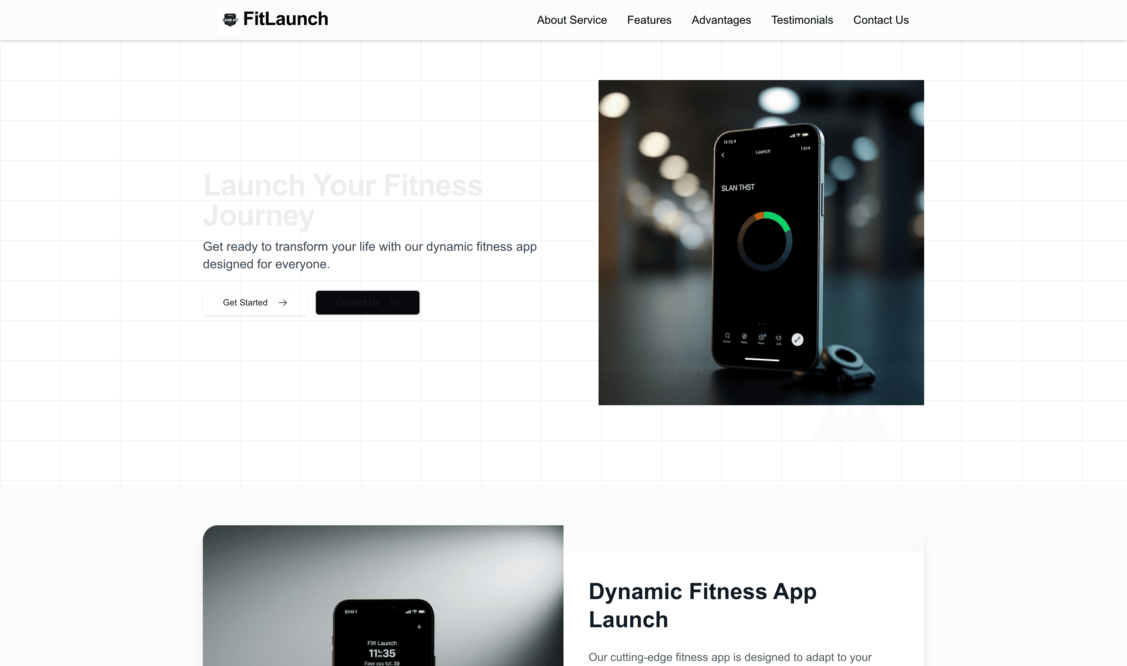 Transform a Fitness App Launch (Dynamic) Website Template into Website in Minutes