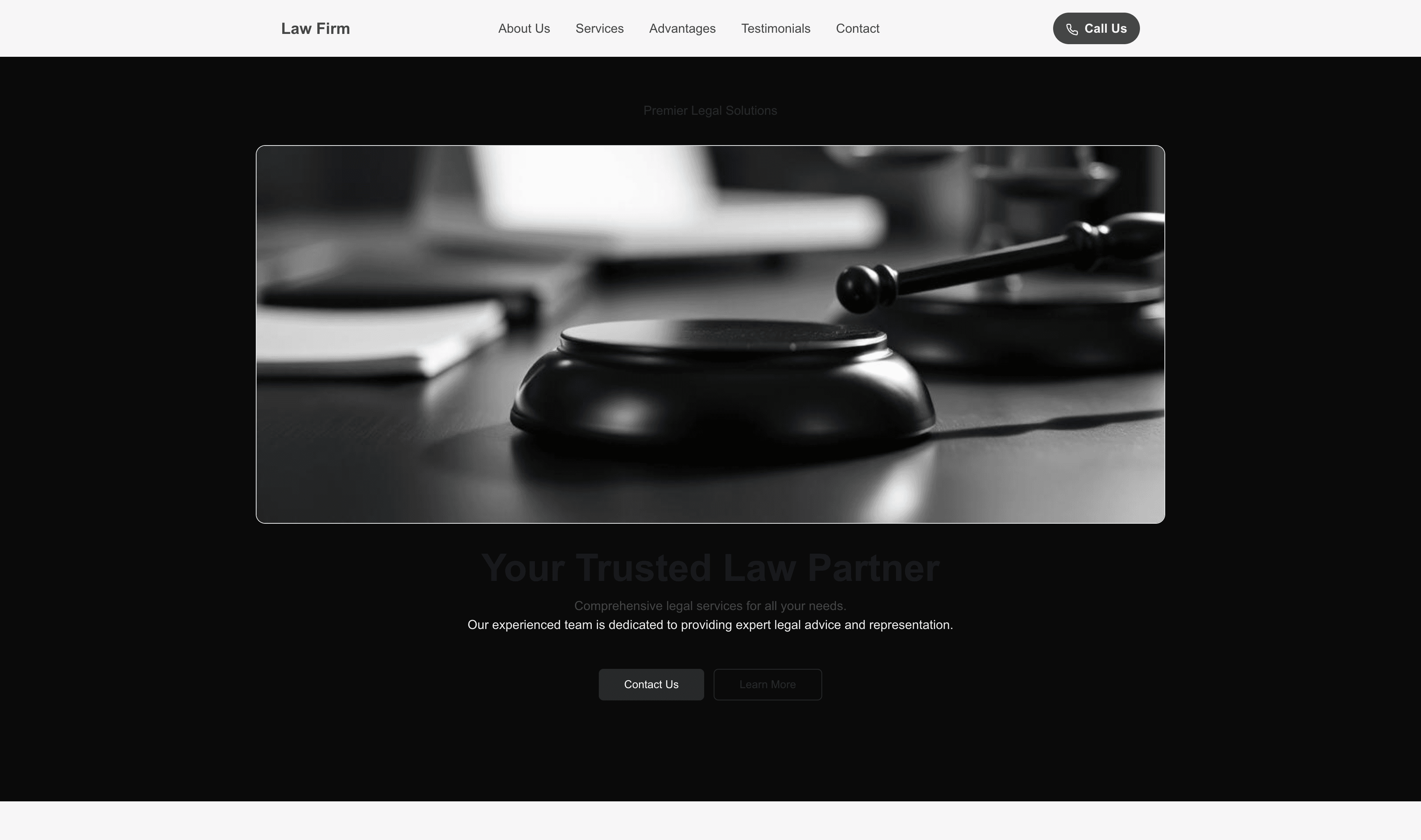 Transform a Law Firm (Dark) Website Template into Website in Minutes