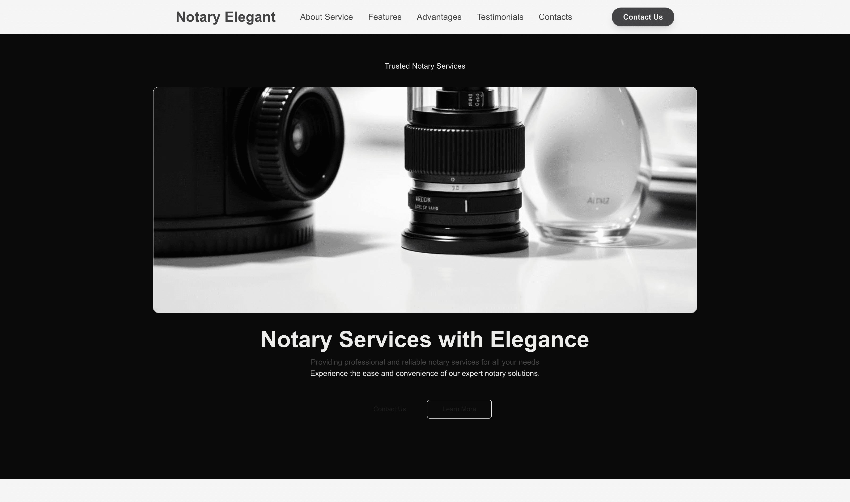 Transform a Notary (Elegant) Website Template into Website in Minutes