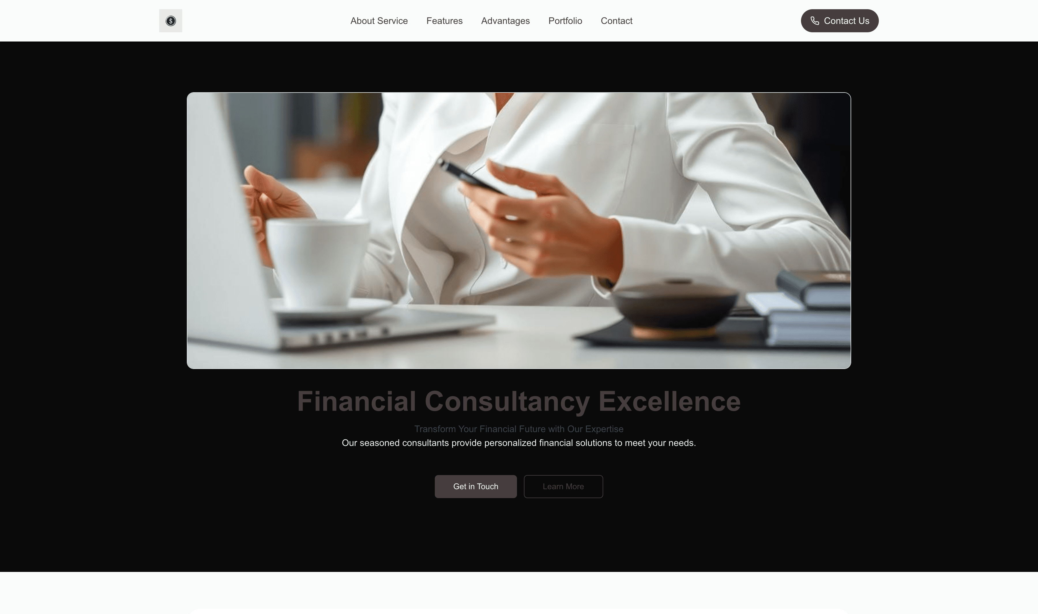 Transform a Financial Consultant (Elegant) Website Template into Website in Minutes