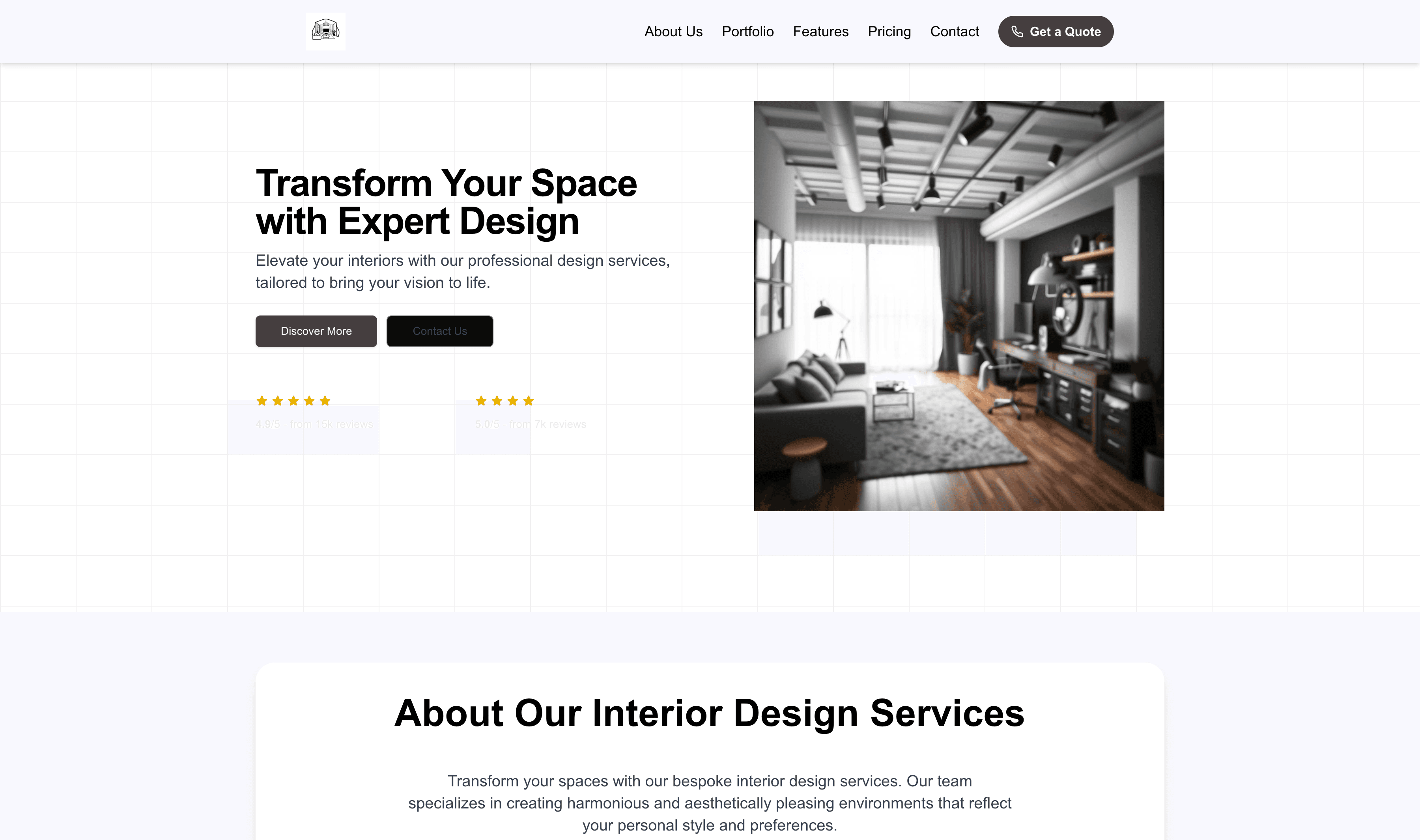 Transform a Interior Designer Website Template into Website in Minutes