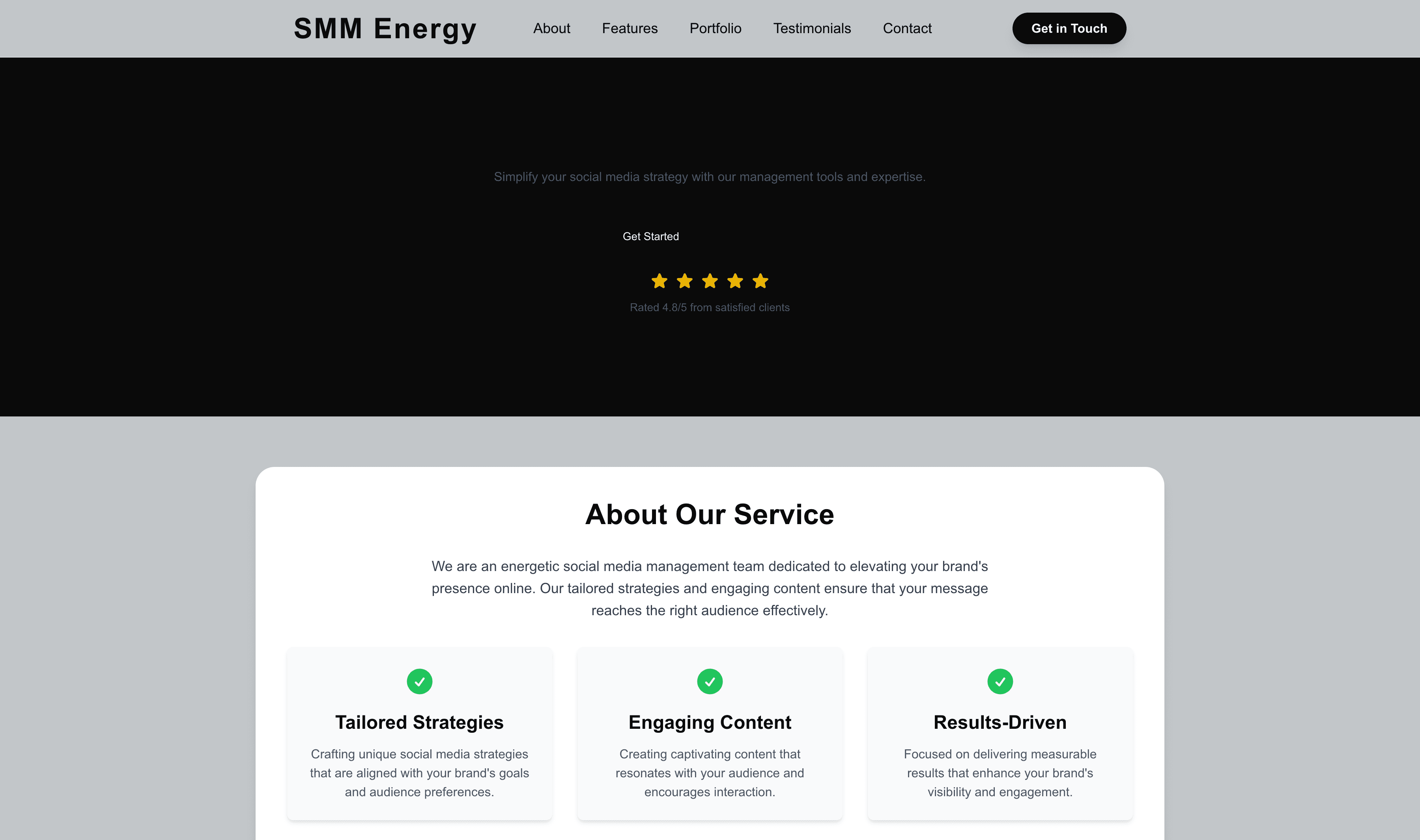 Transform a Social Media Manager (Energetic) Website Template into Website in Minutes