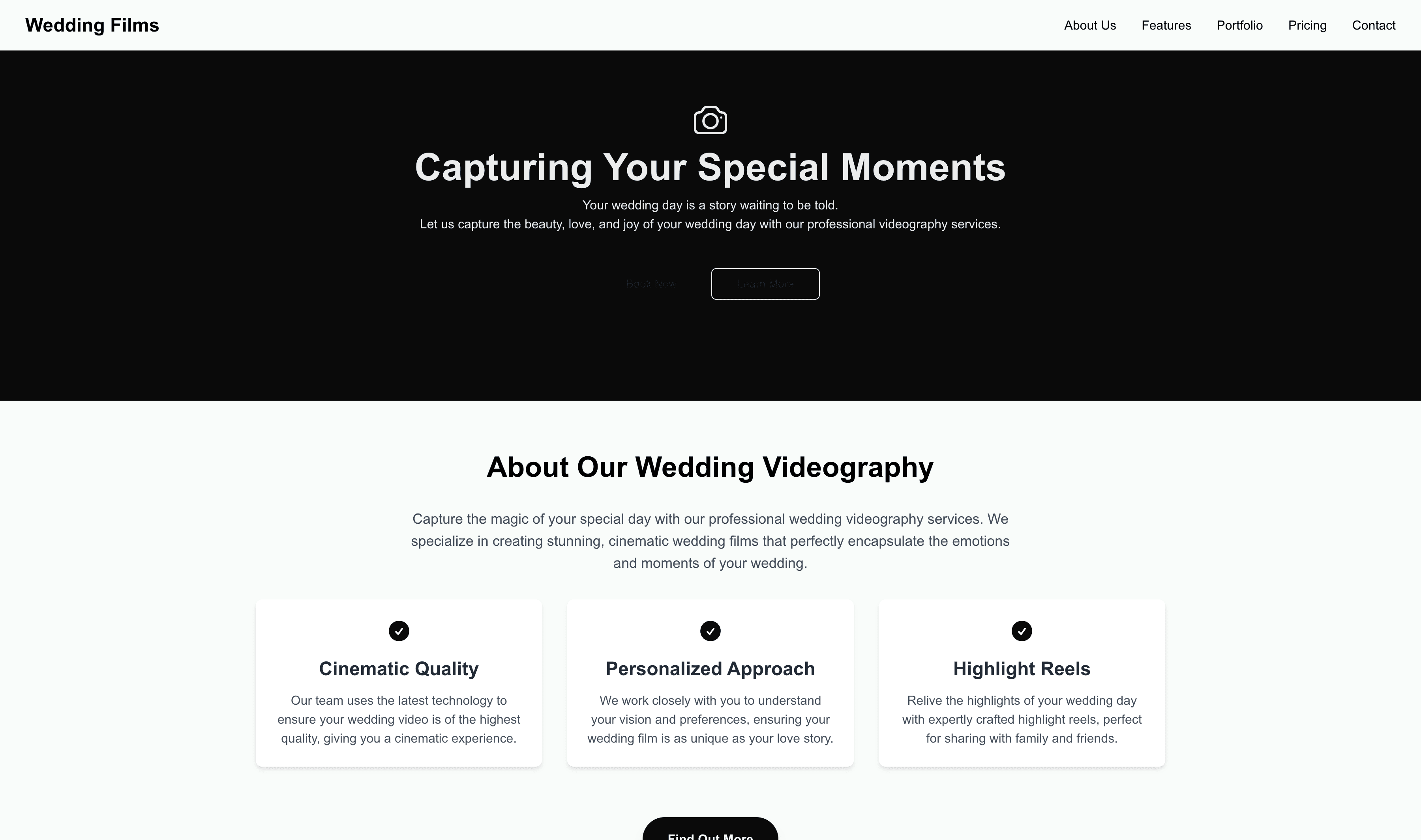 Transform a Wedding Videographer Website Template into Website in Minutes