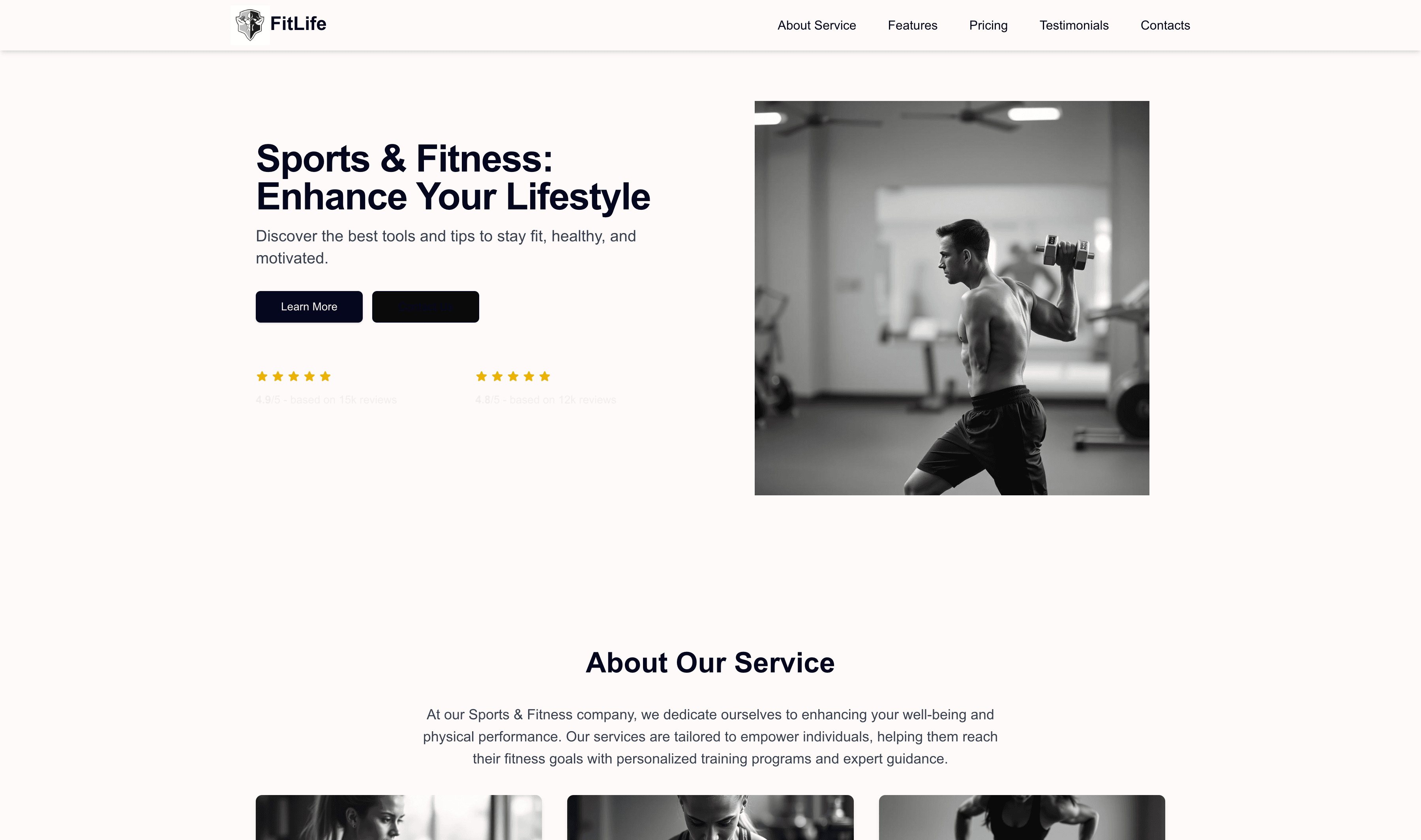 Transform a Sports & Fitness Website Template into Website in Minutes