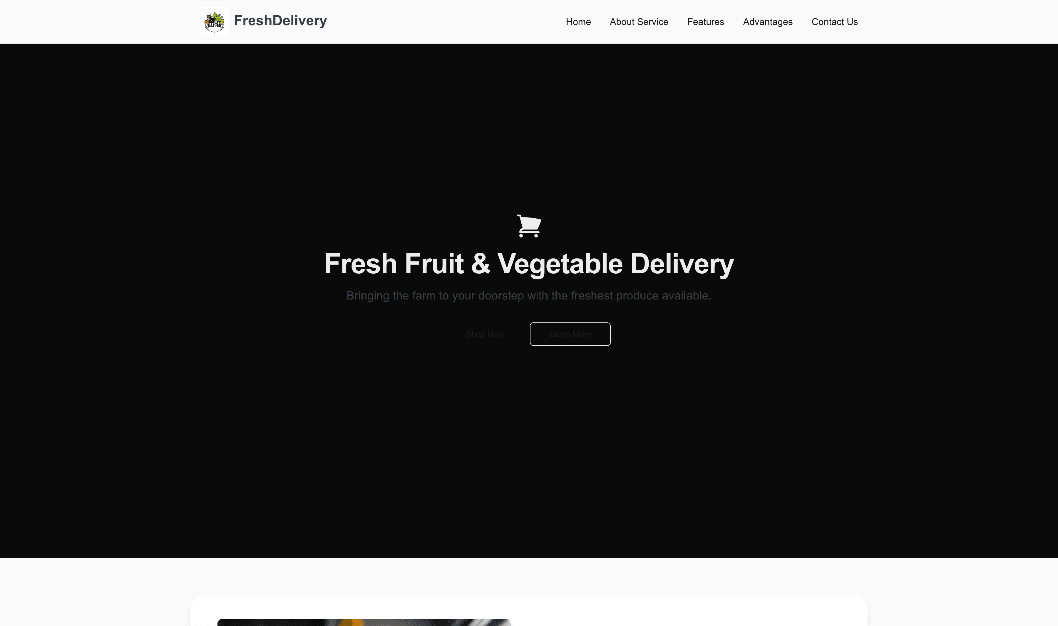 Transform a Fruit & Vegetable Delivery Service (Fresh) Website Template into Website in Minutes