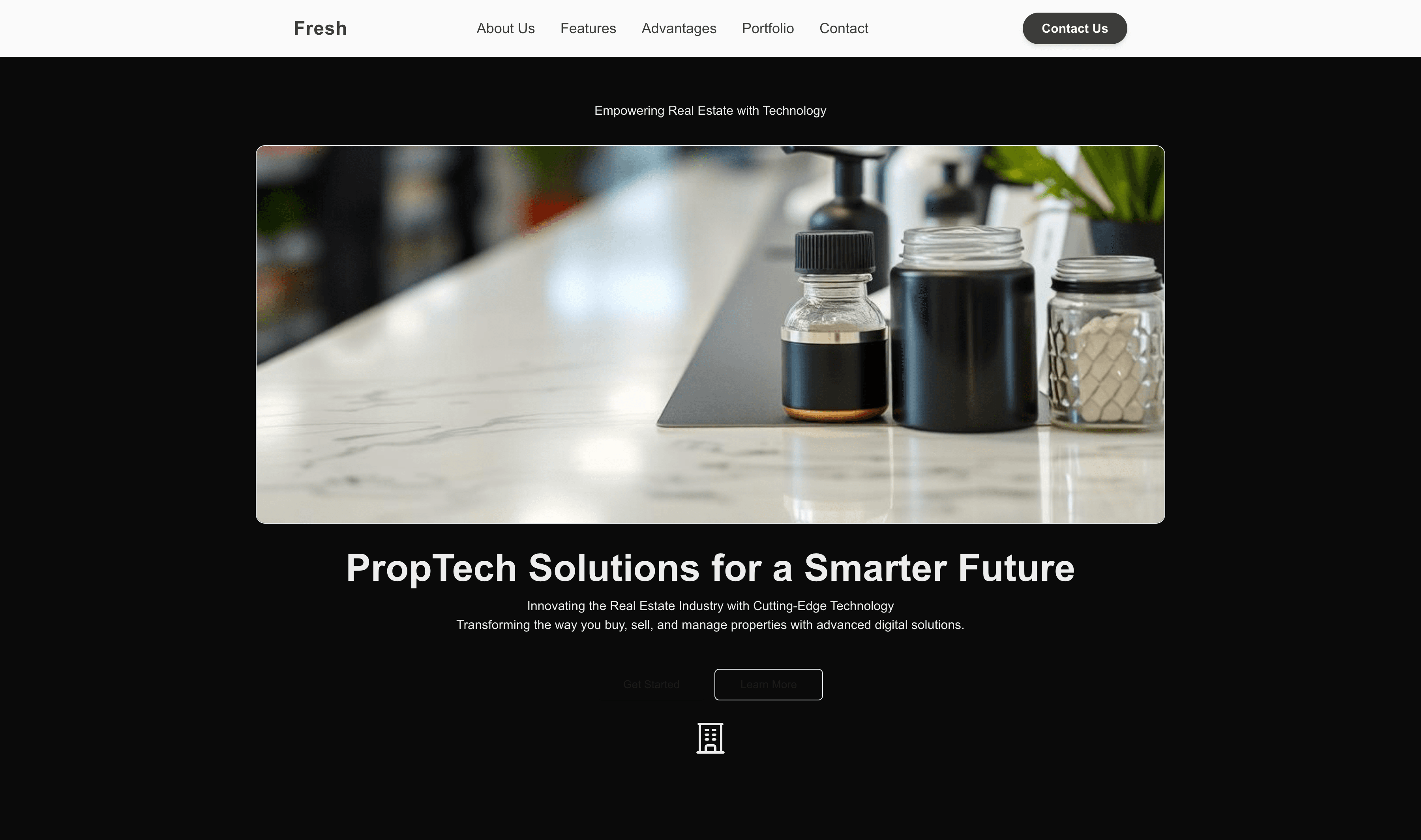 Transform a PropTech company (Fresh) Website Template into Website in Minutes