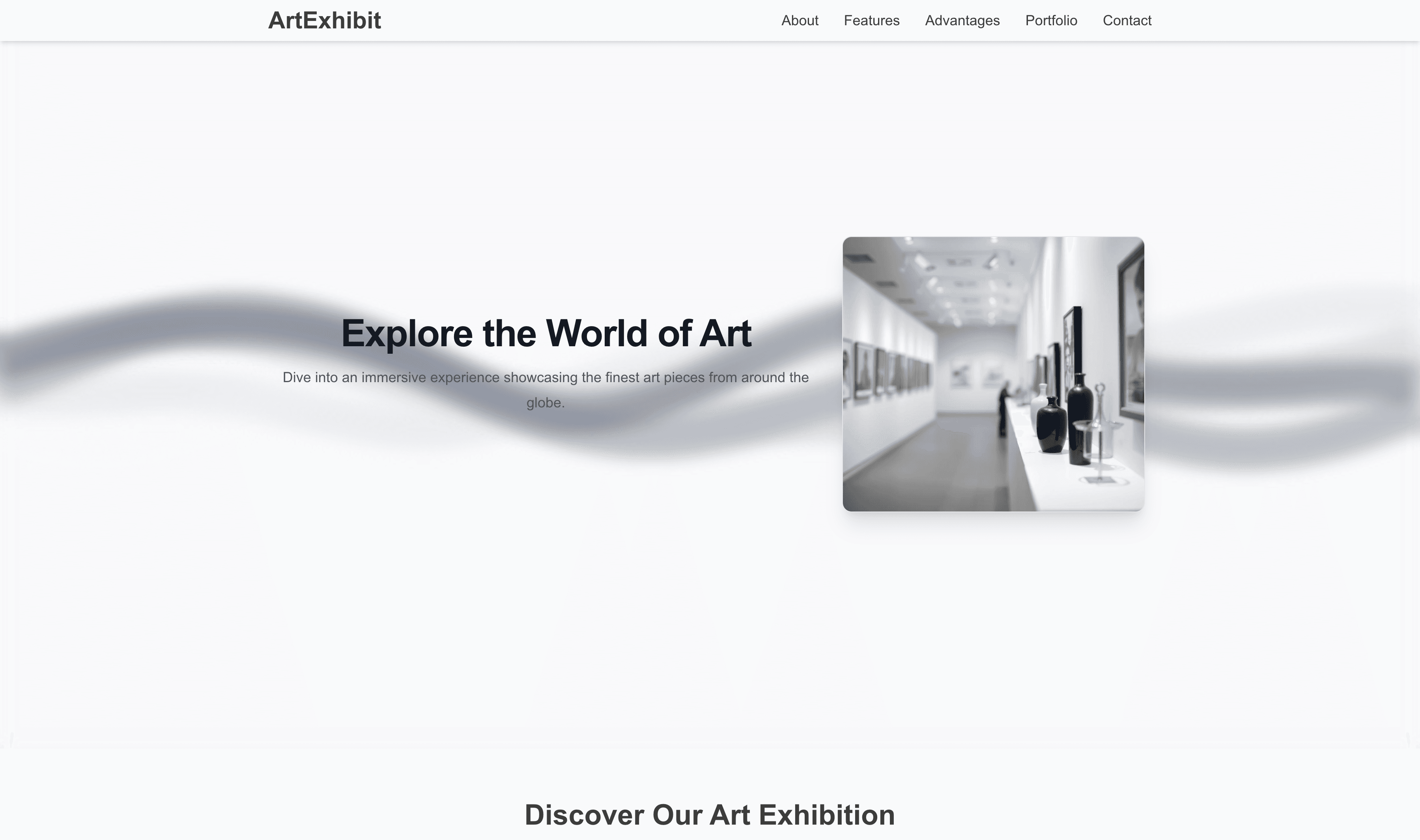 Transform a Art Exhibition Website Template into Website in Minutes
