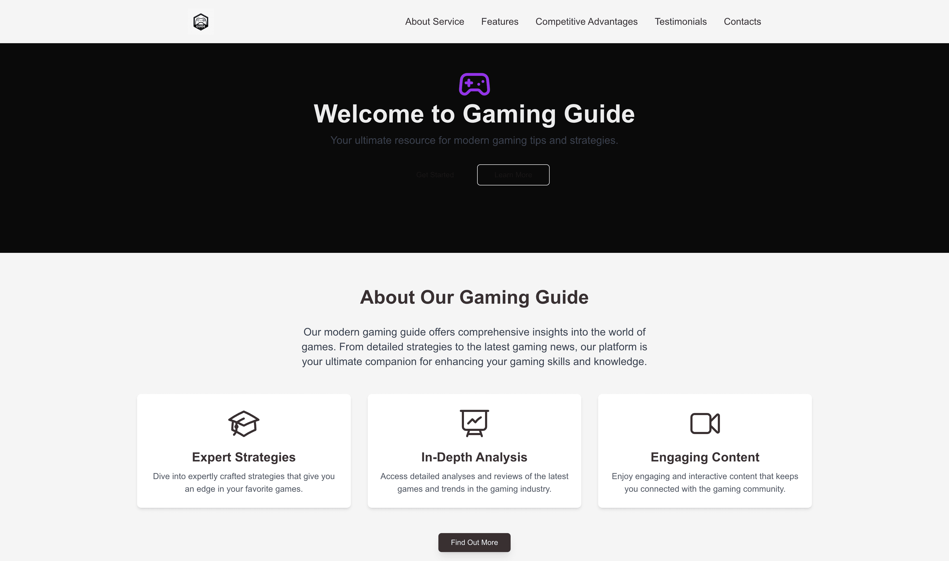 Transform a Gaming Guide (Modern) Website Template into Website in Minutes