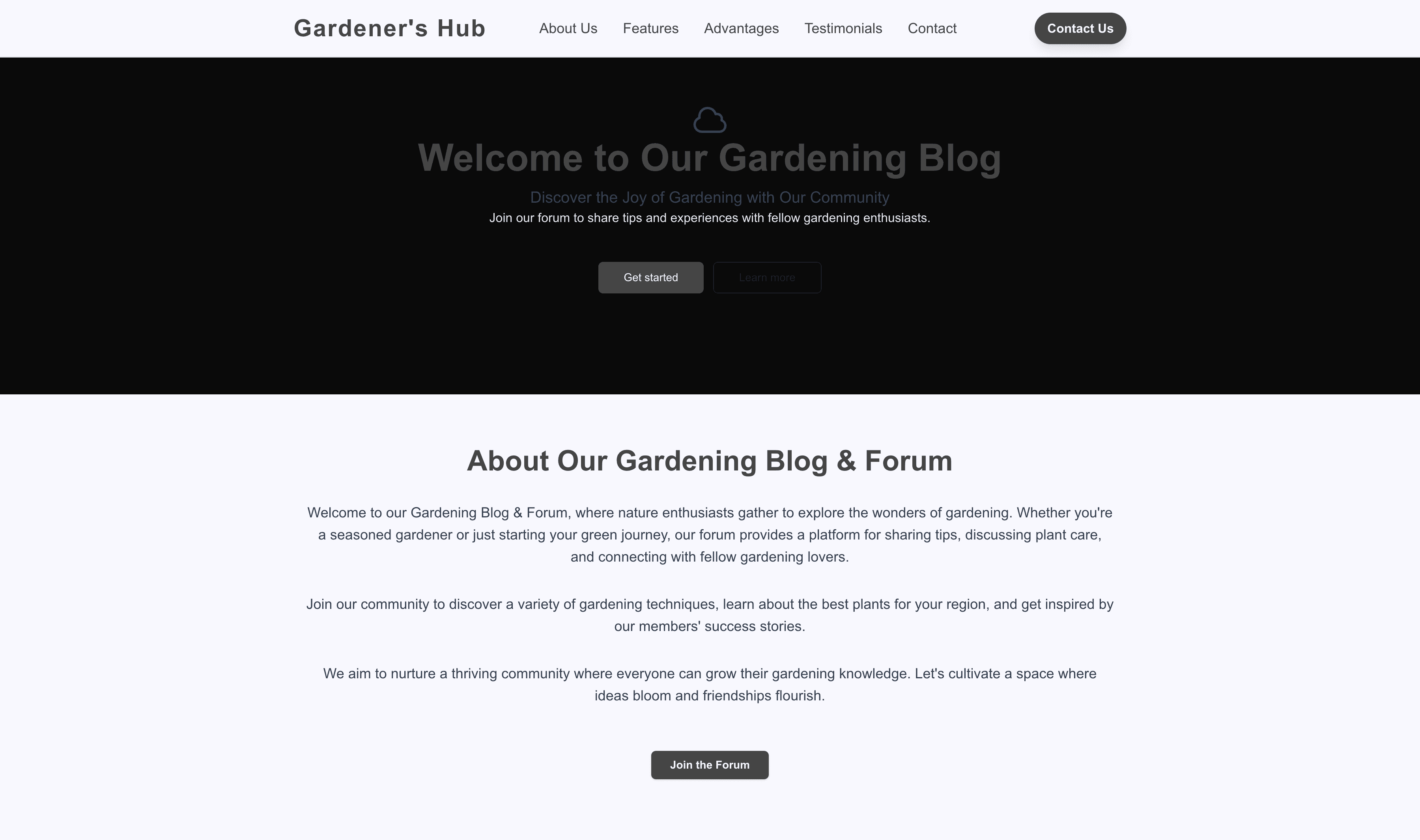 Transform a Gardening Blog & Forum Website Template into Website in Minutes