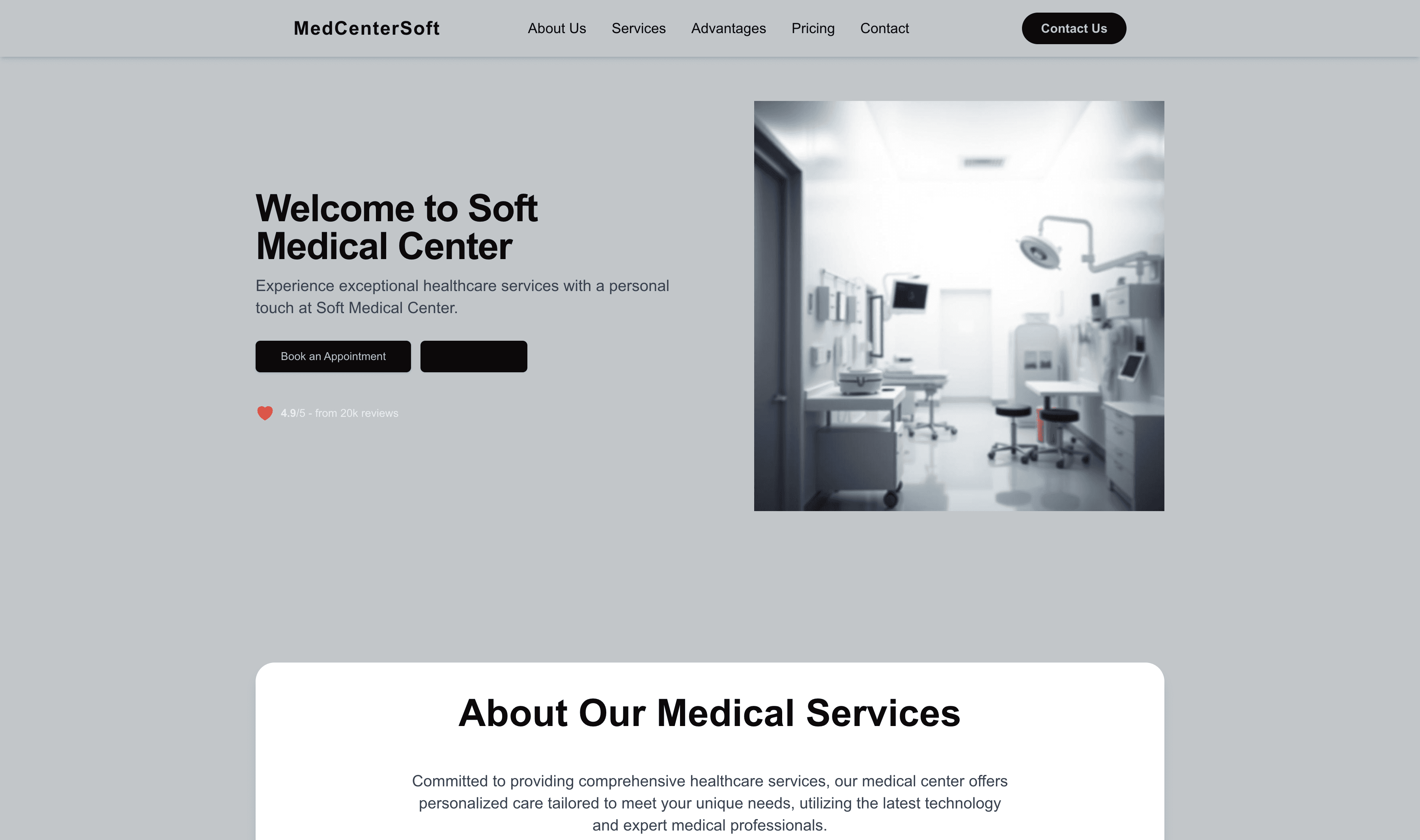 Transform a Medical Center (Soft) Website Template into Website in Minutes