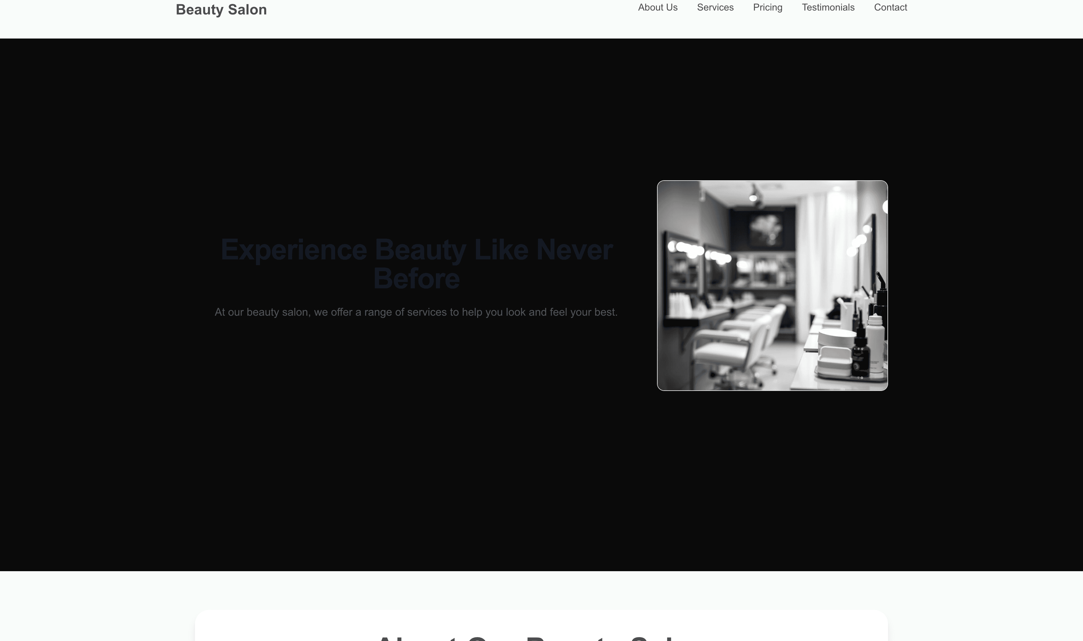 Transform a Beauty Salon Website Template into Website in Minutes