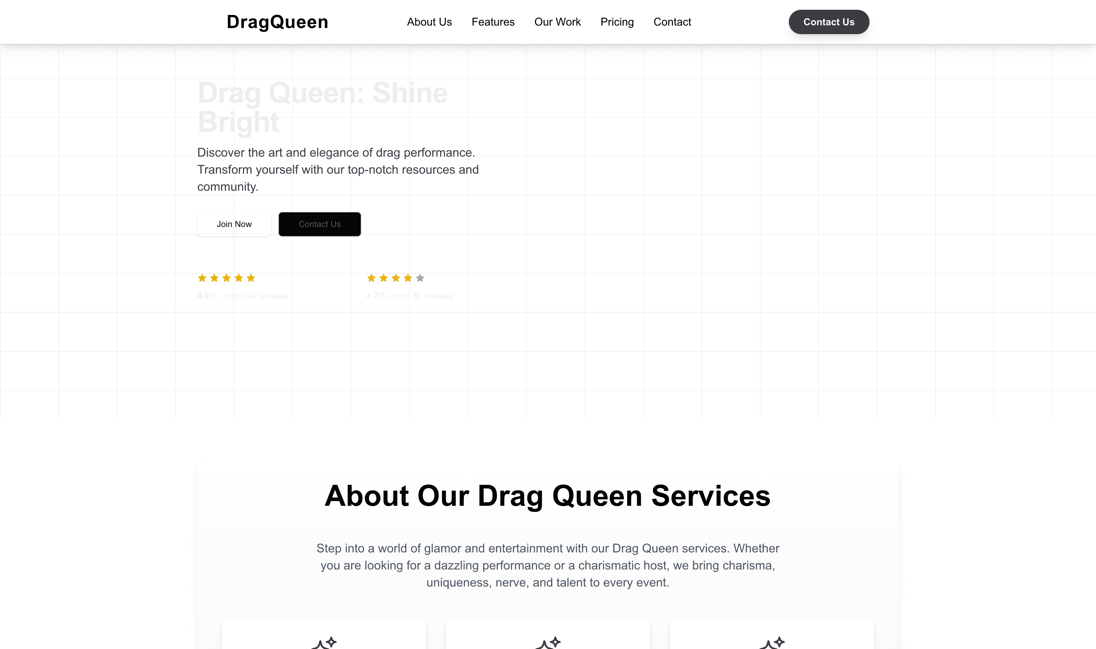 Transform a Drag Queen Website Template into Website in Minutes