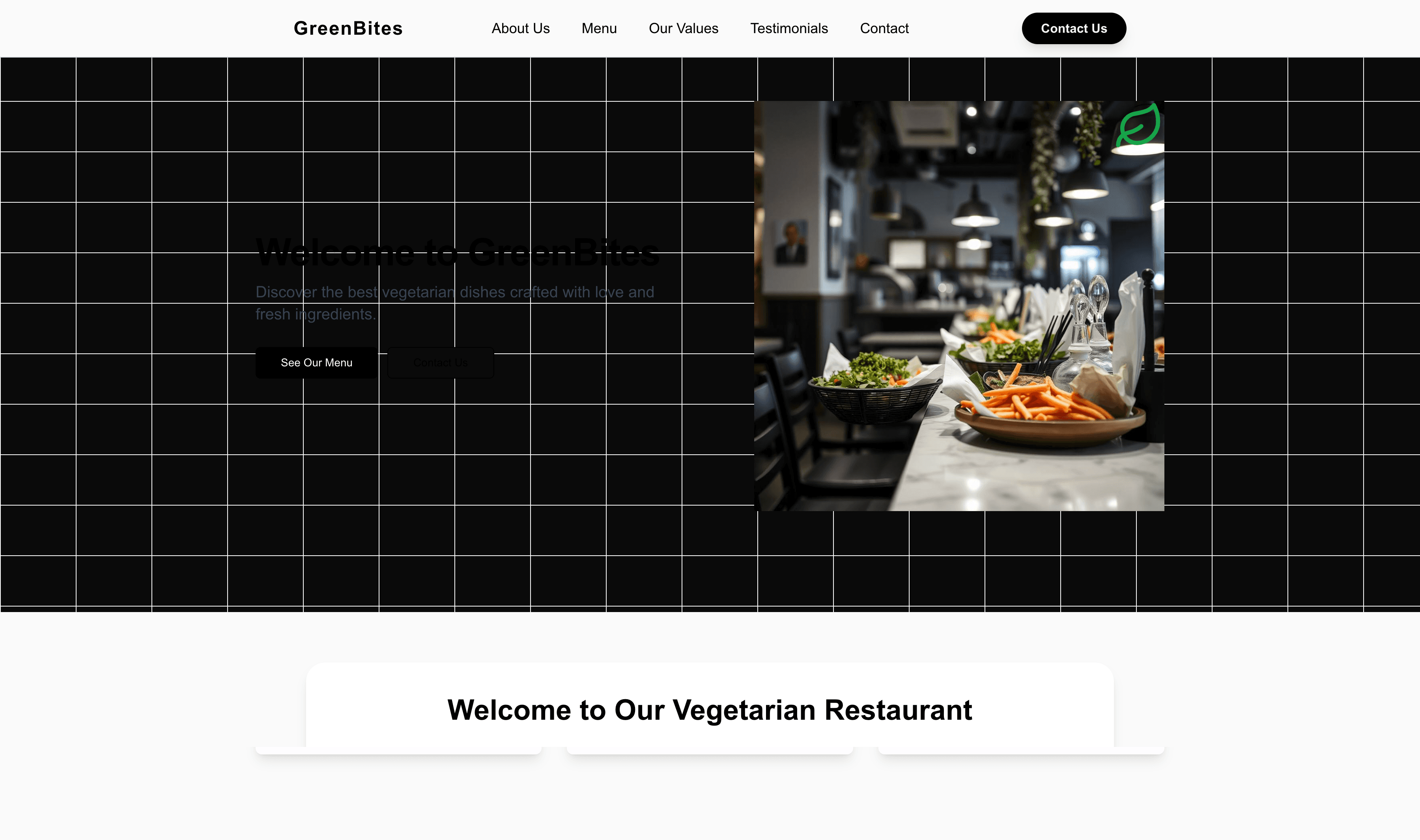 Transform a Vegetarian Restaurant Website Template into Website in Minutes