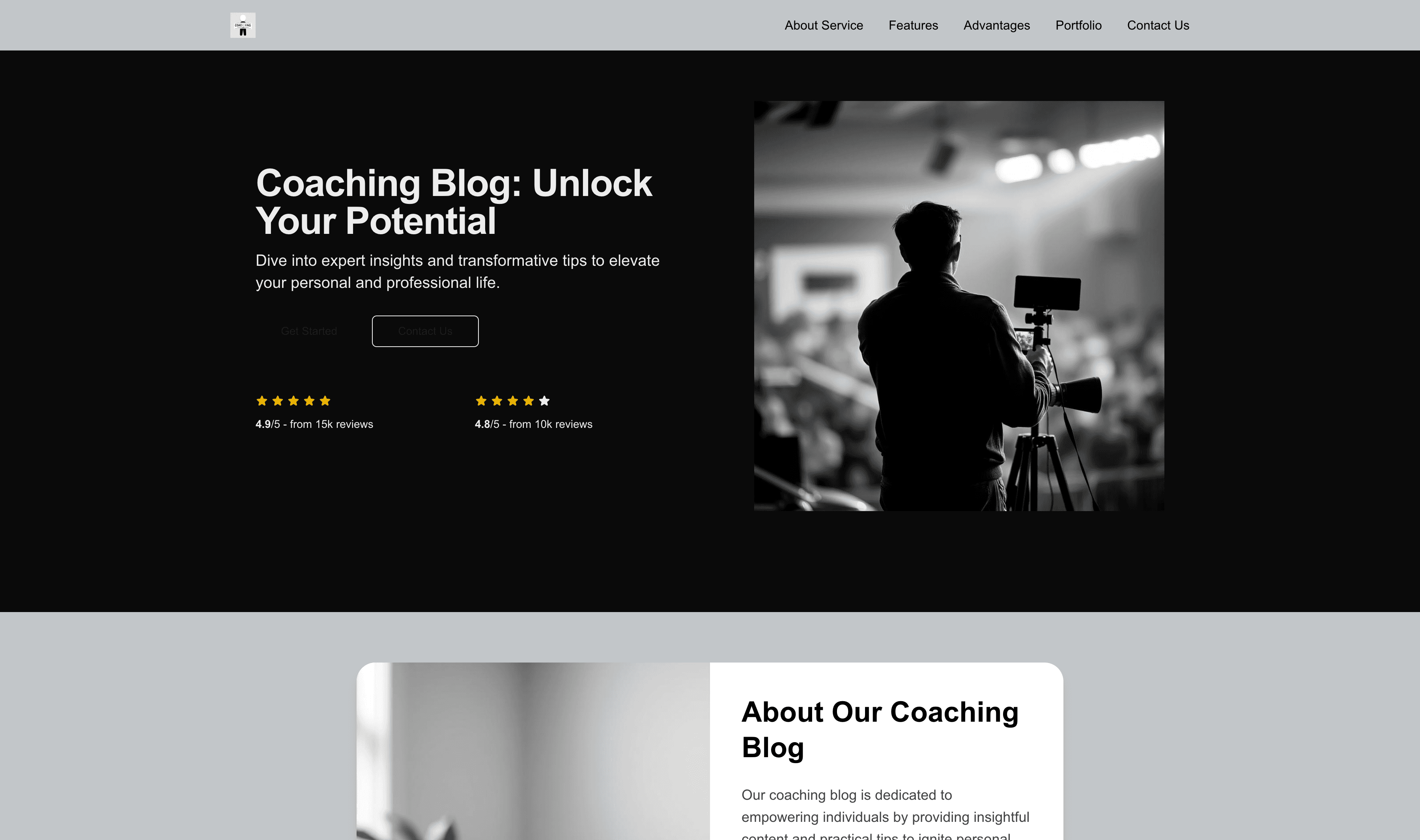 Transform a Coaching Blog Website Template into Website in Minutes