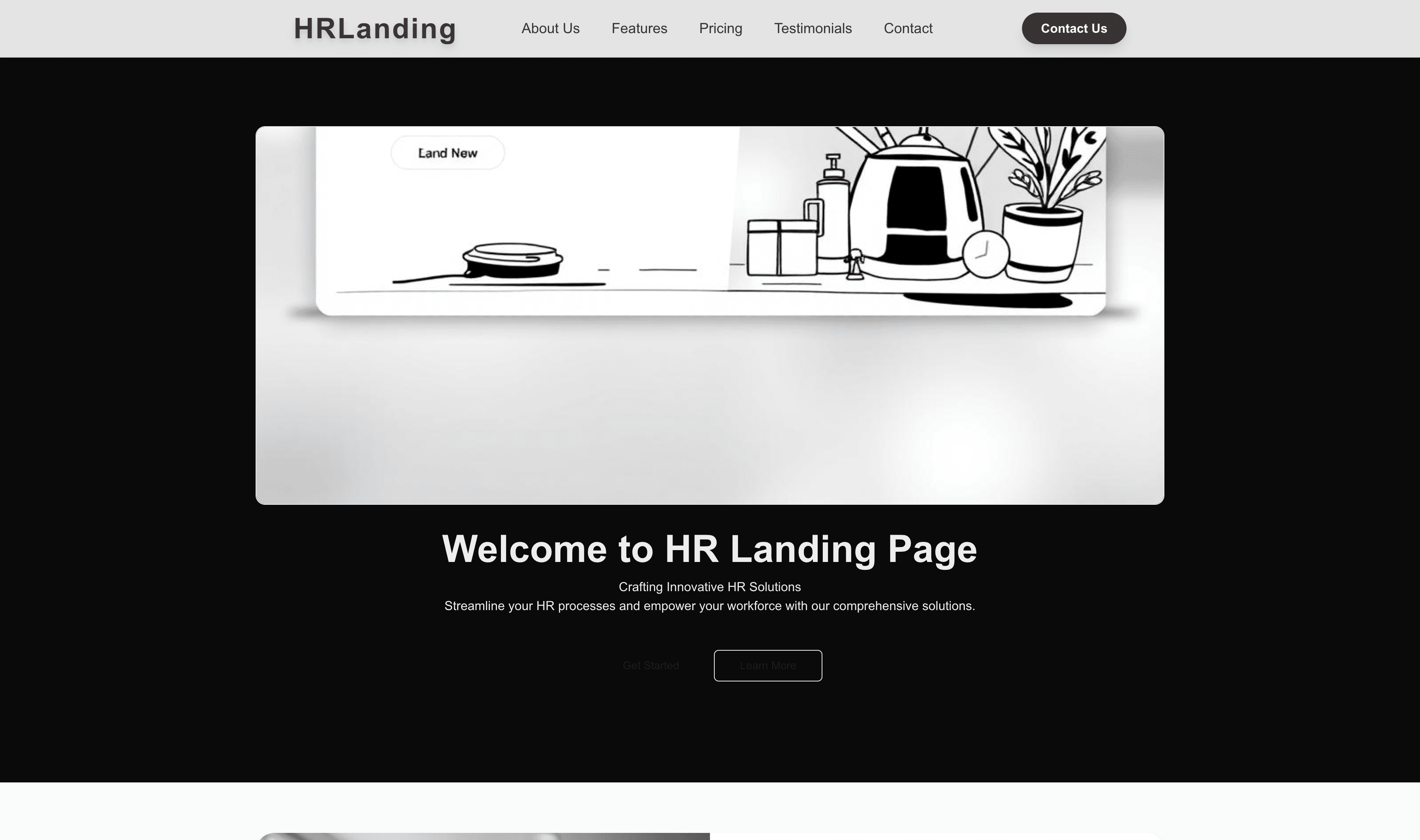 Transform a HR Landing Page (Illustrative) Website Template into Website in Minutes