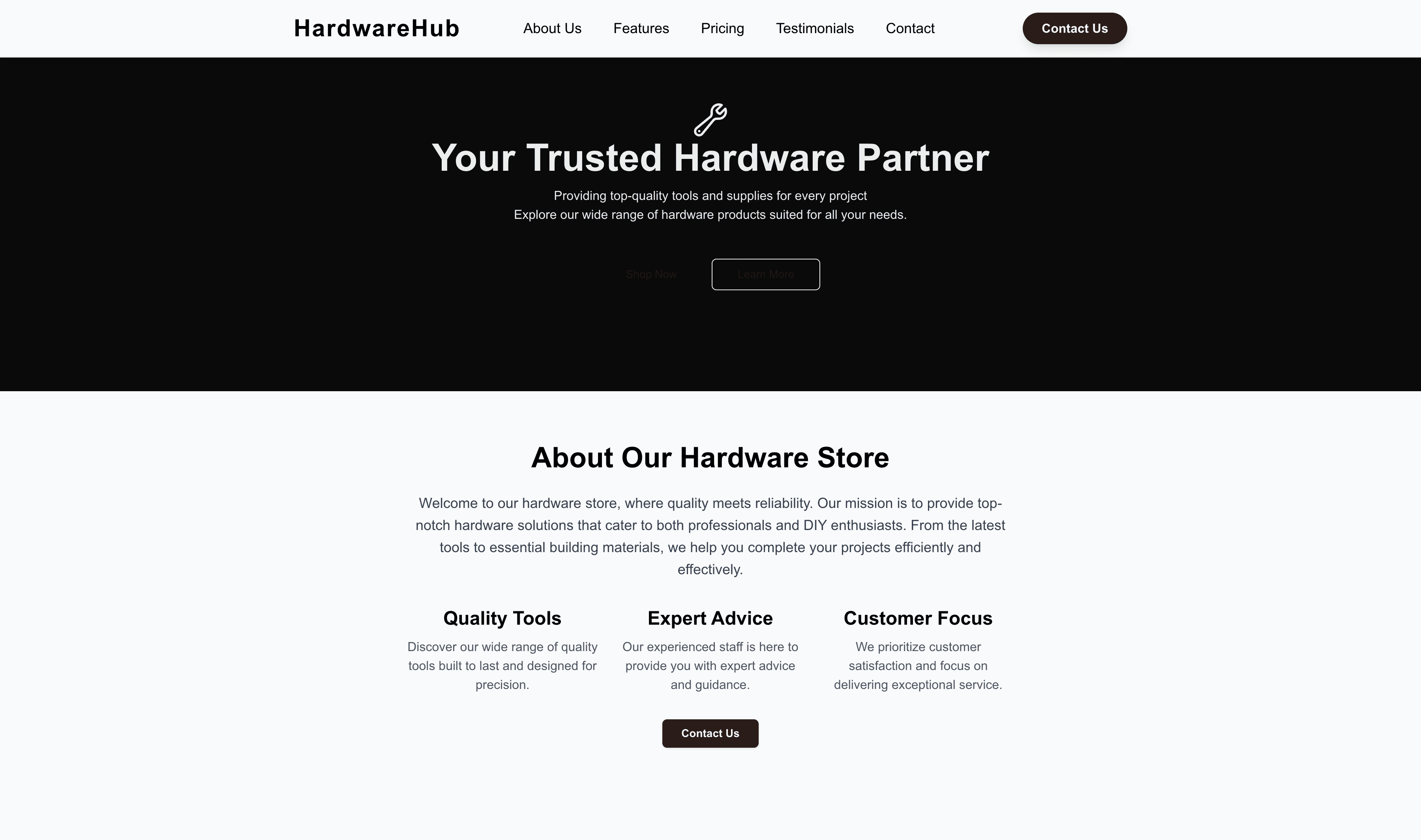 Transform a Hardware Store Website Template into Website in Minutes