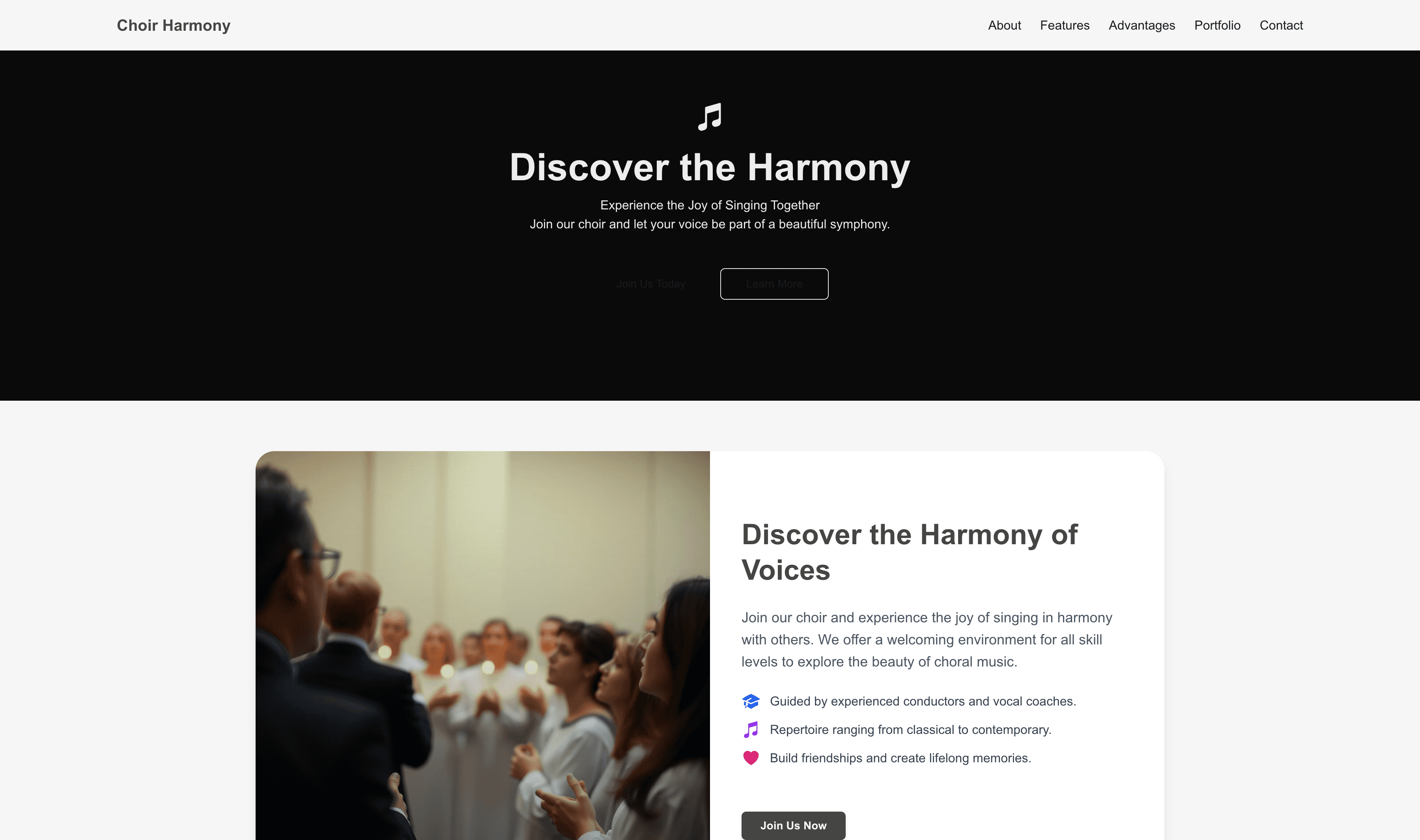 Transform a Choir Website Template into Website in Minutes
