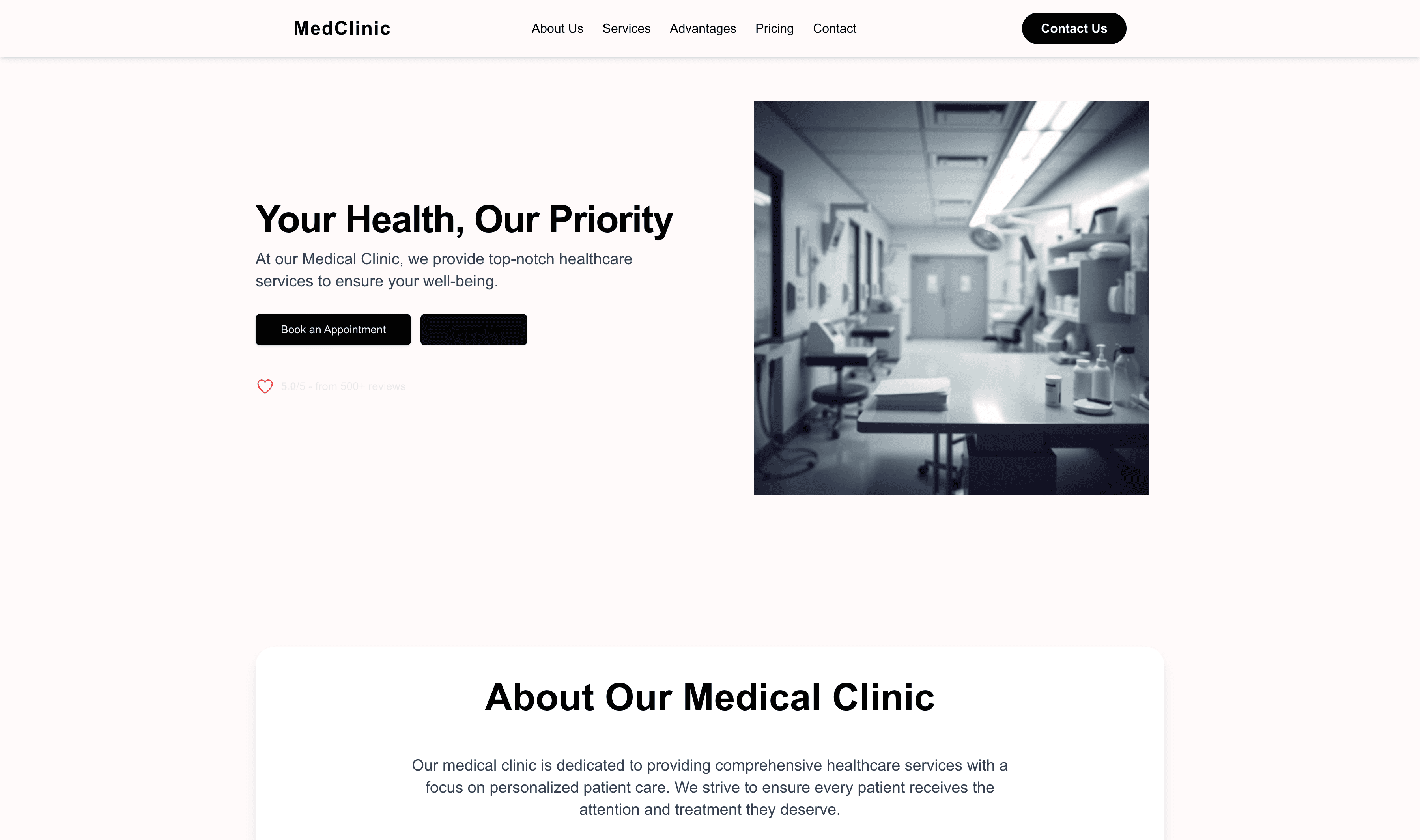 Transform a Medical Clinic Website Template into Website in Minutes