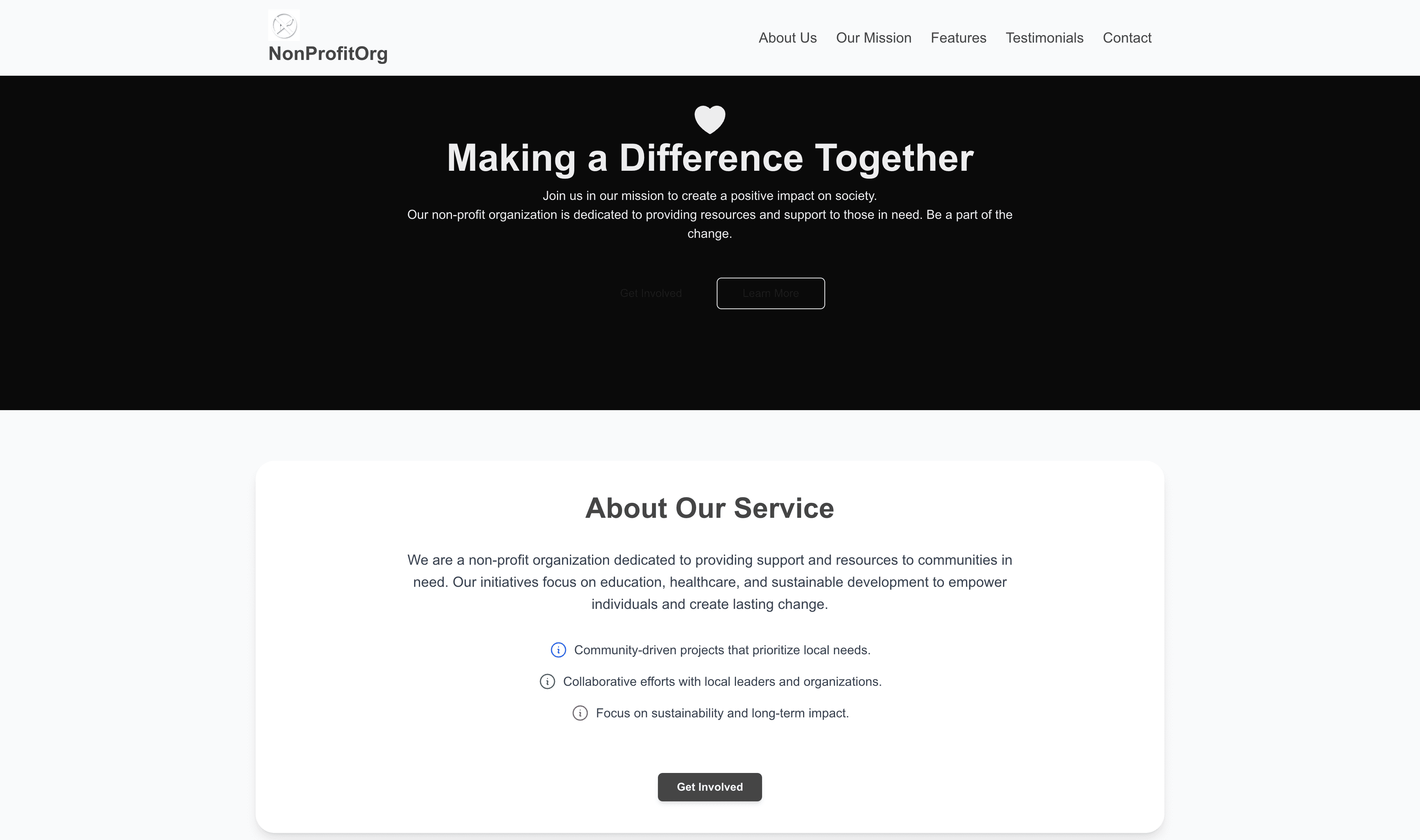 Transform a Non-Profit Website Template into Website in Minutes