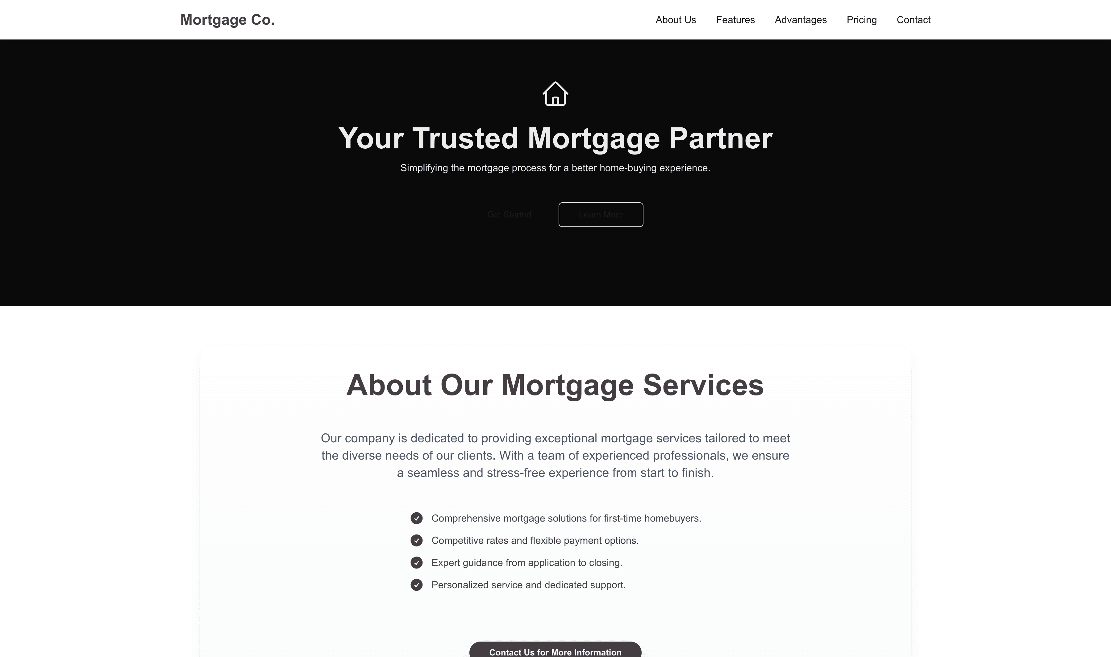 Transform a Mortgage Company (Business) Website Template into Website in Minutes