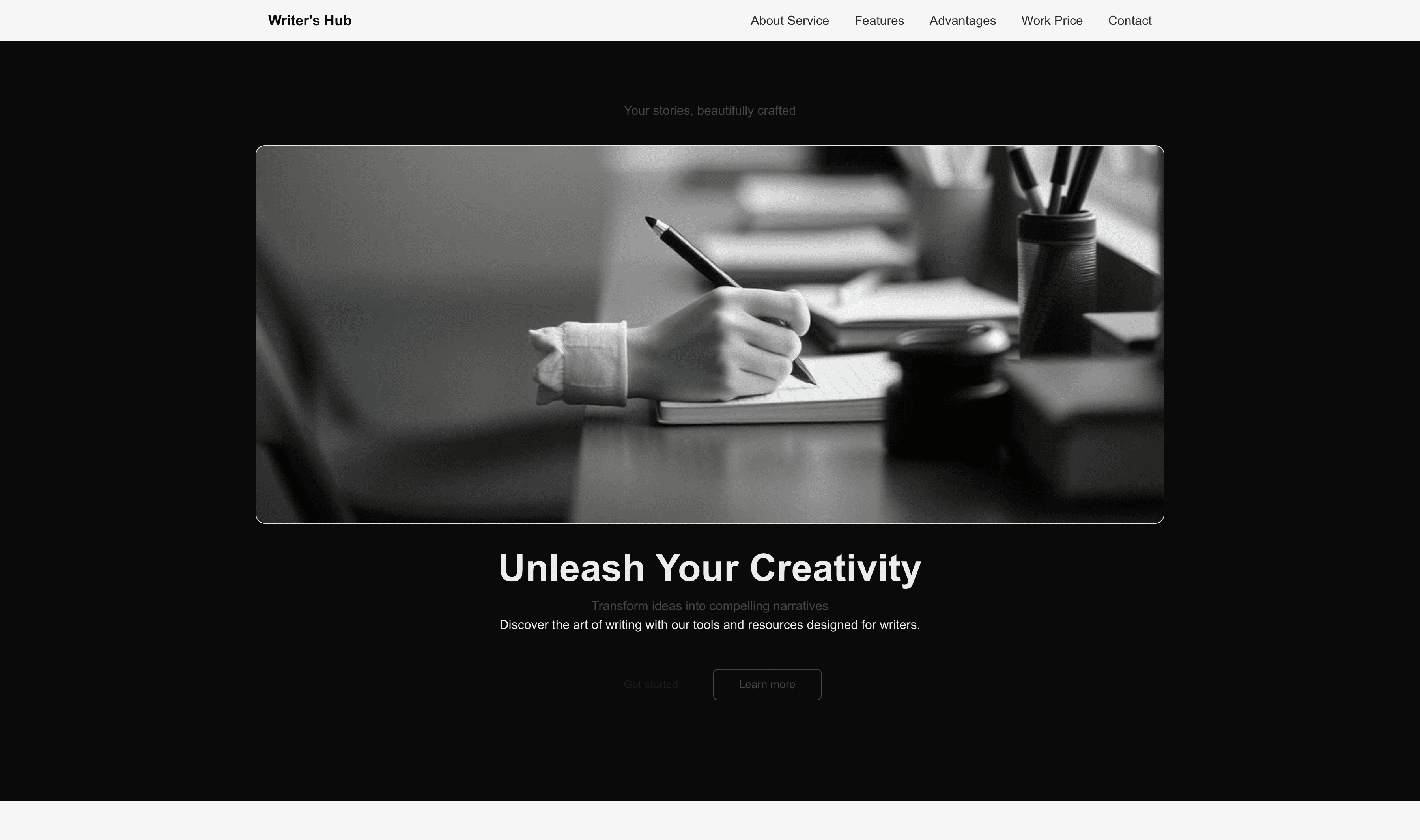 Transform a Writer Website Template into Website in Minutes