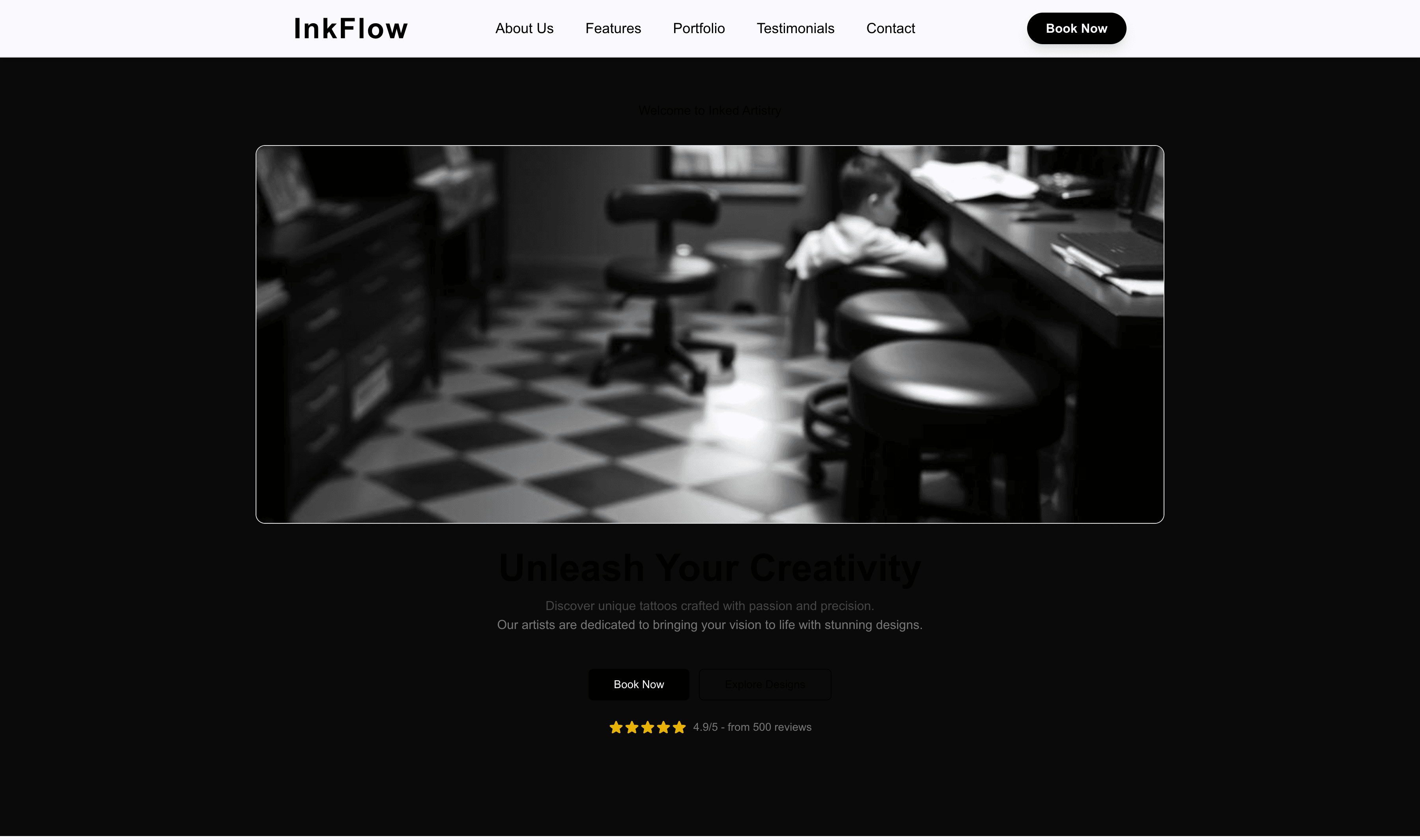 Transform a Tattoo Shop Website Template into Website in Minutes