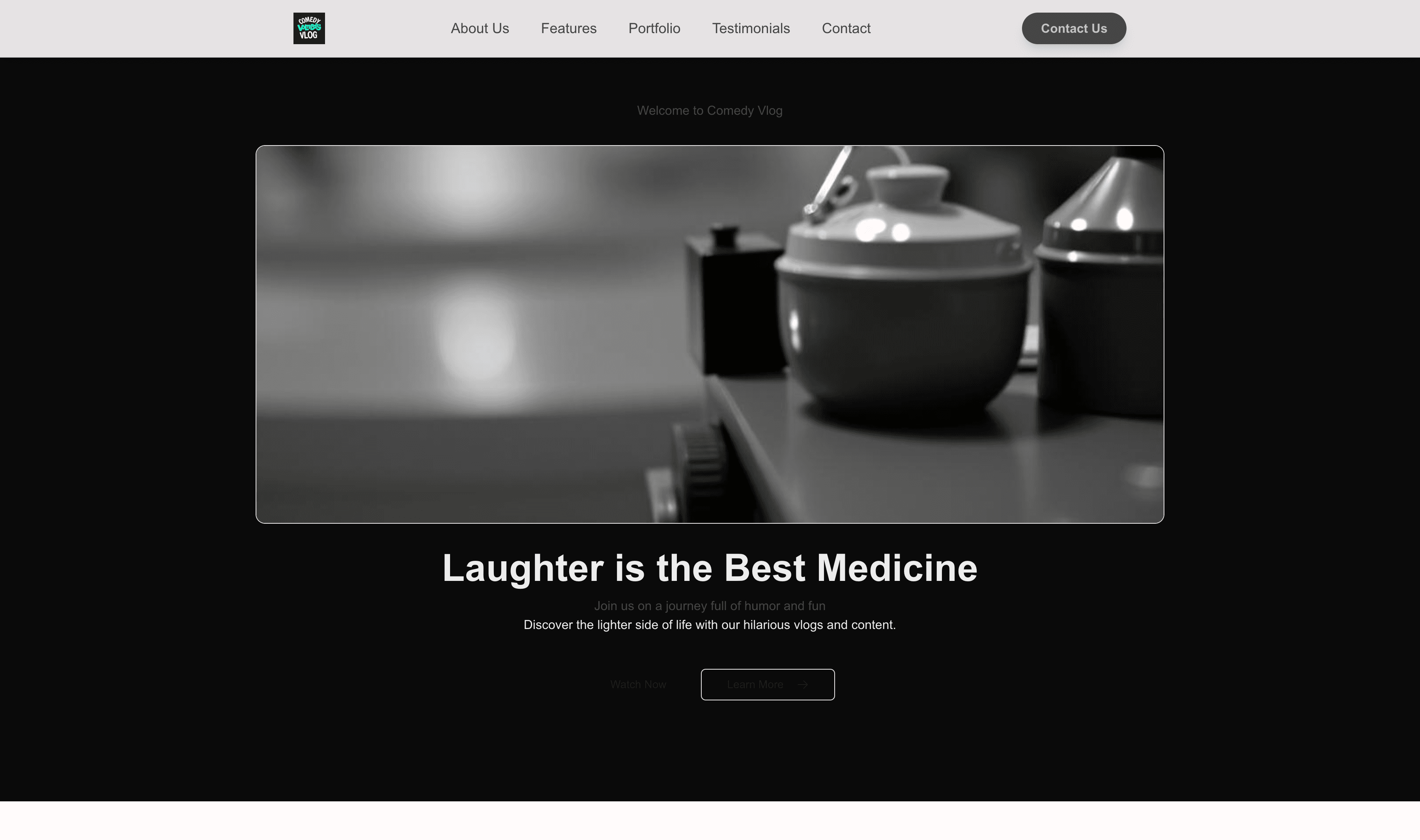 Transform a Comedy Vlog Website Template into Website in Minutes