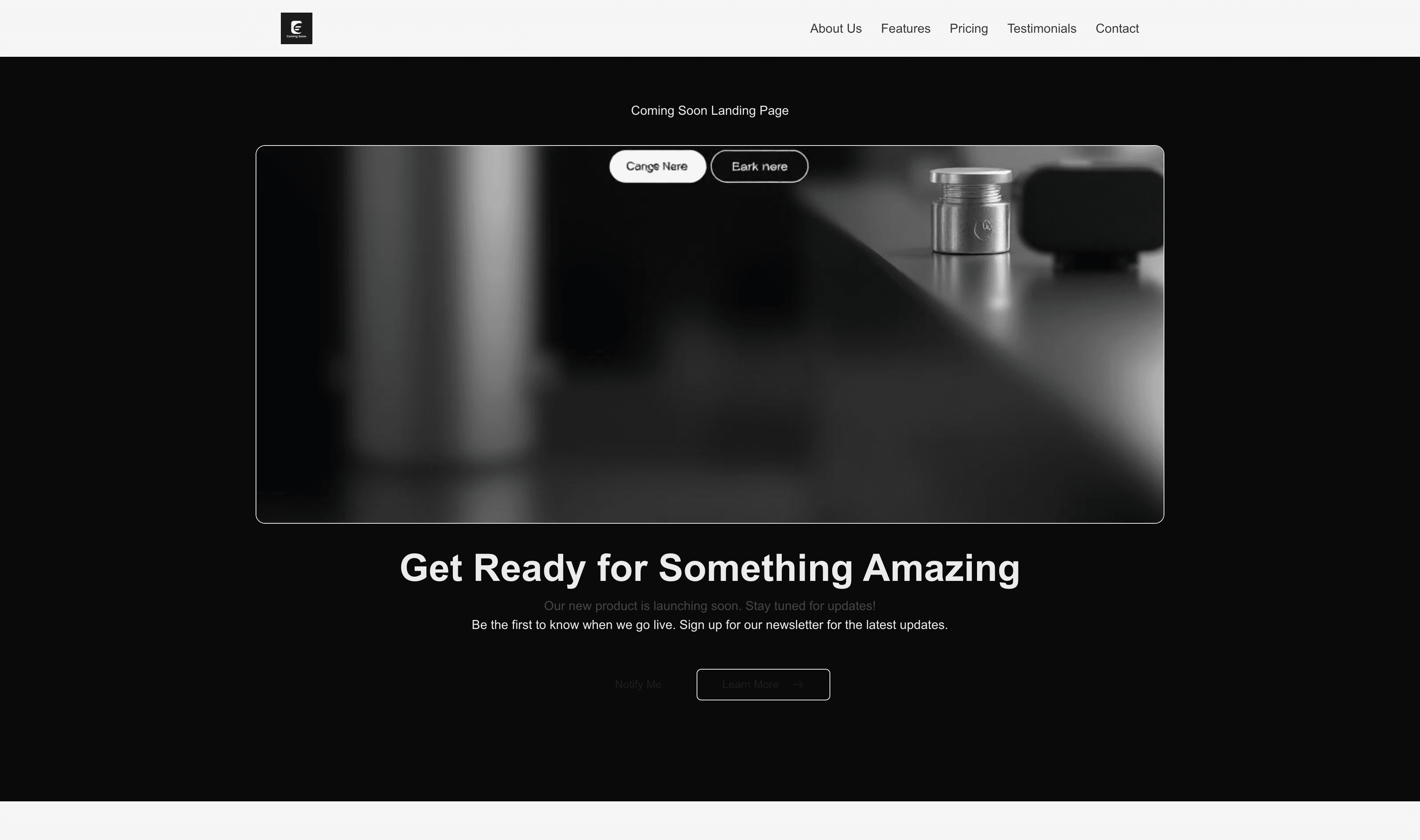 Transform a Coming Soon Landing Page Website Template into Website in Minutes