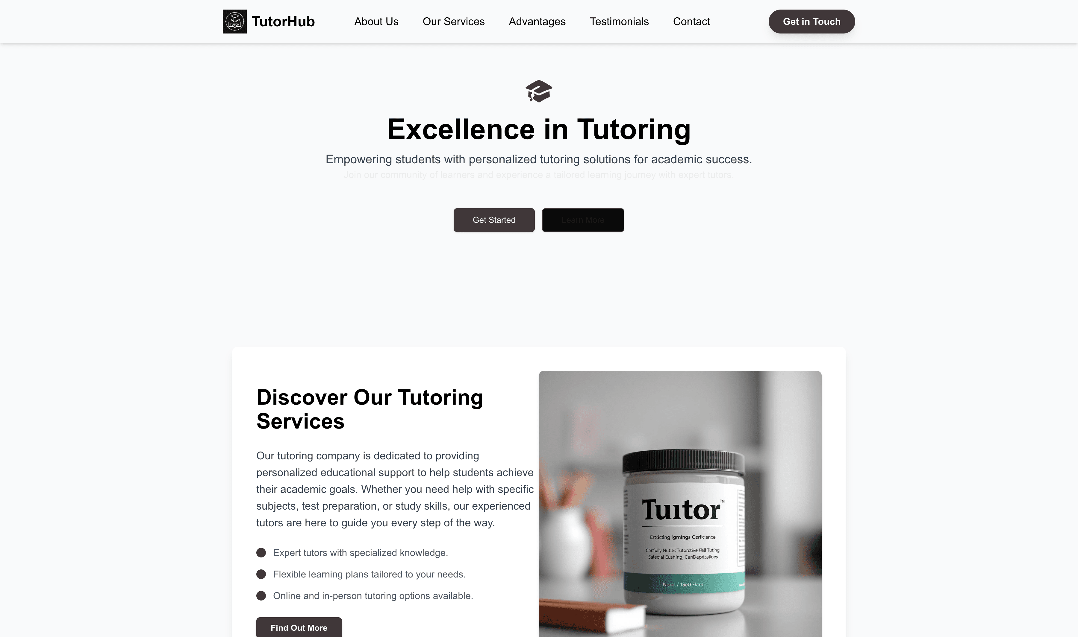 Transform a Tutoring Company Website Template into Website in Minutes