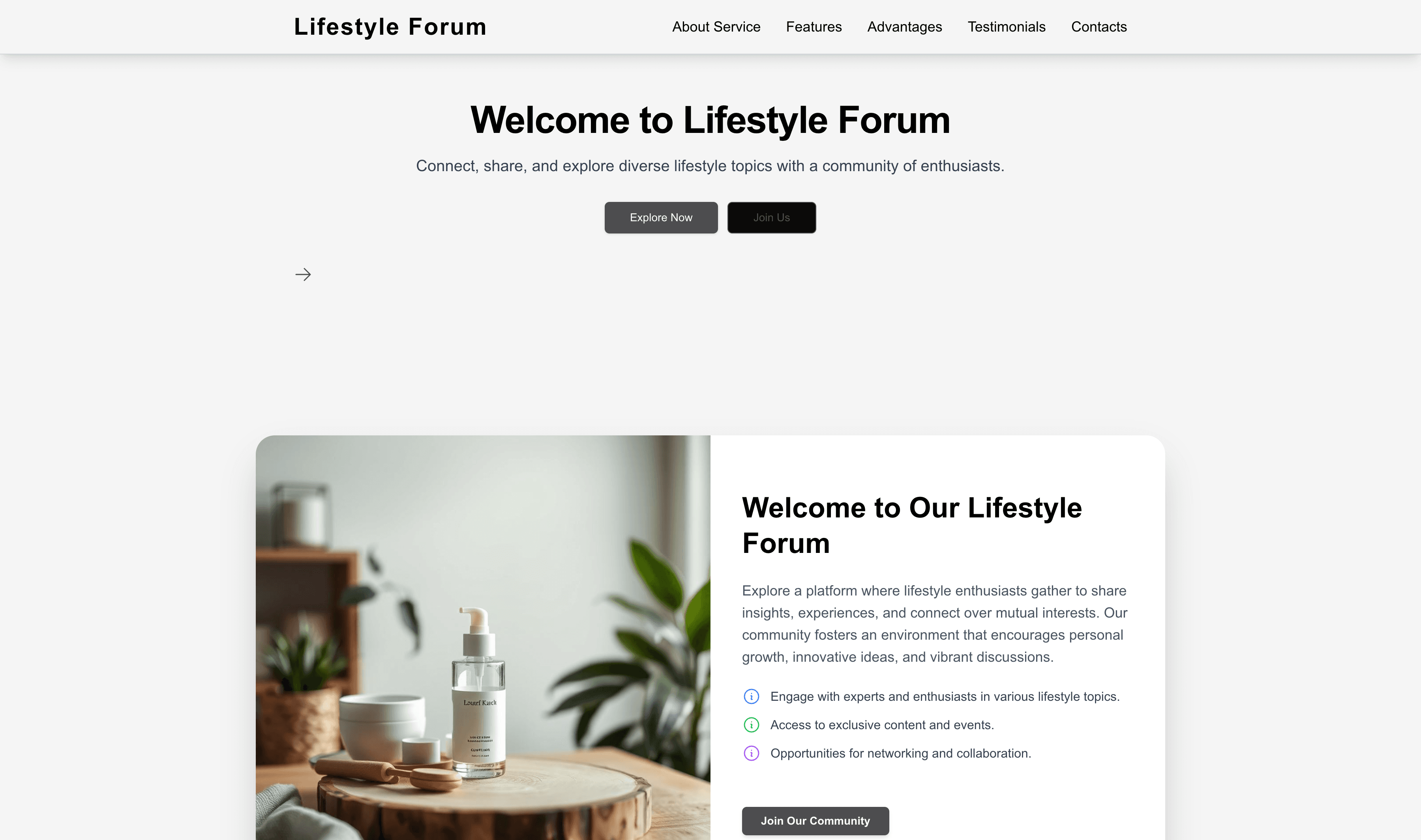 Transform a Lifestyle Forum Website Template into Website in Minutes