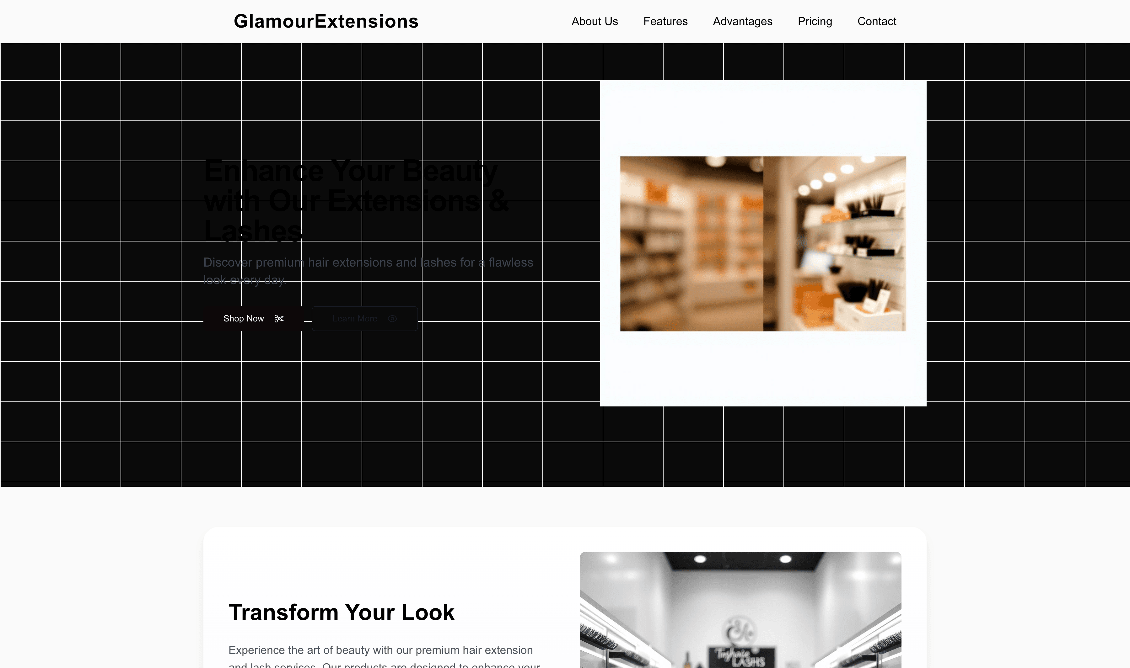 Transform a Hair Extension & Lash Store Website Template into Website in Minutes