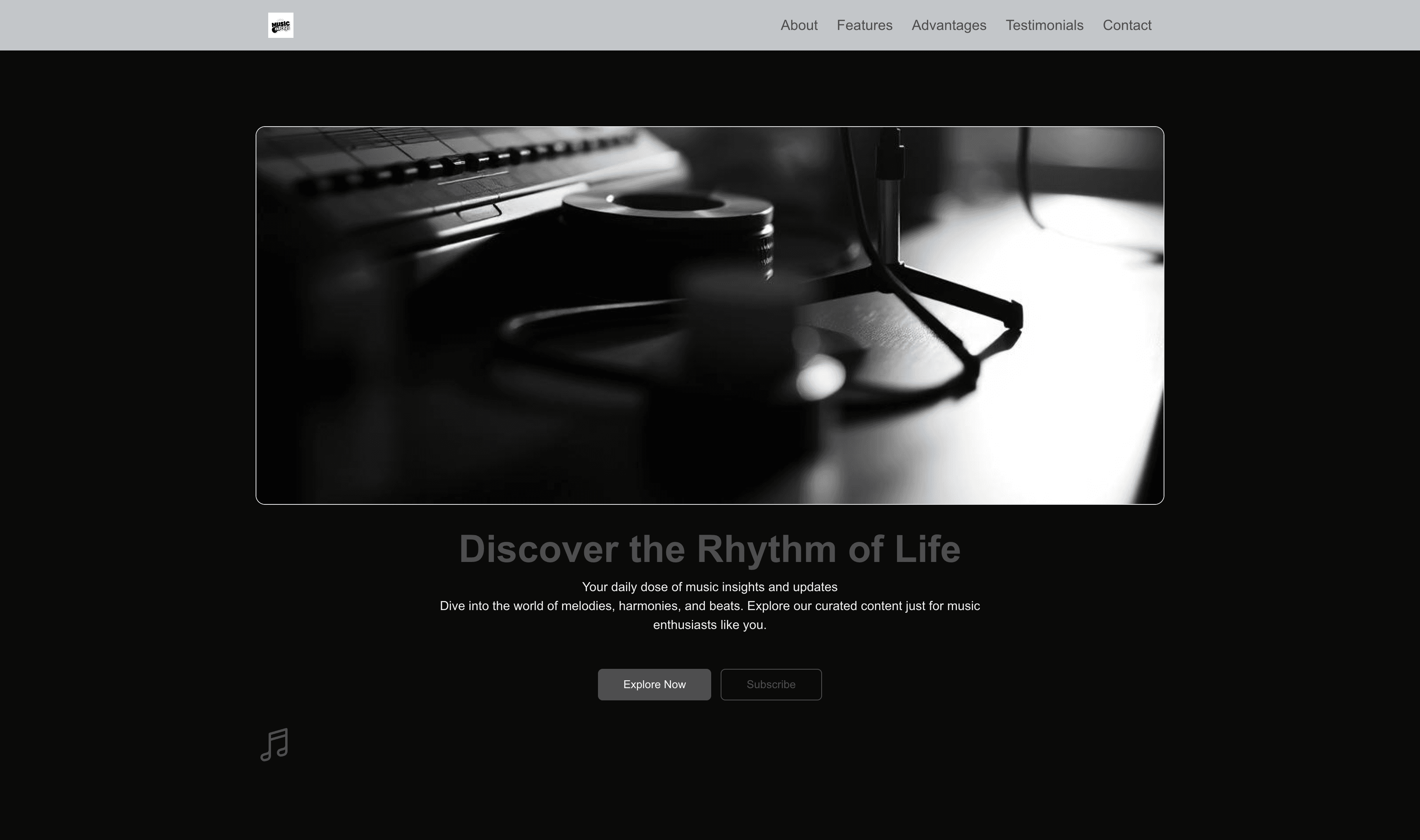 Transform a Music Blog Website Template into Website in Minutes