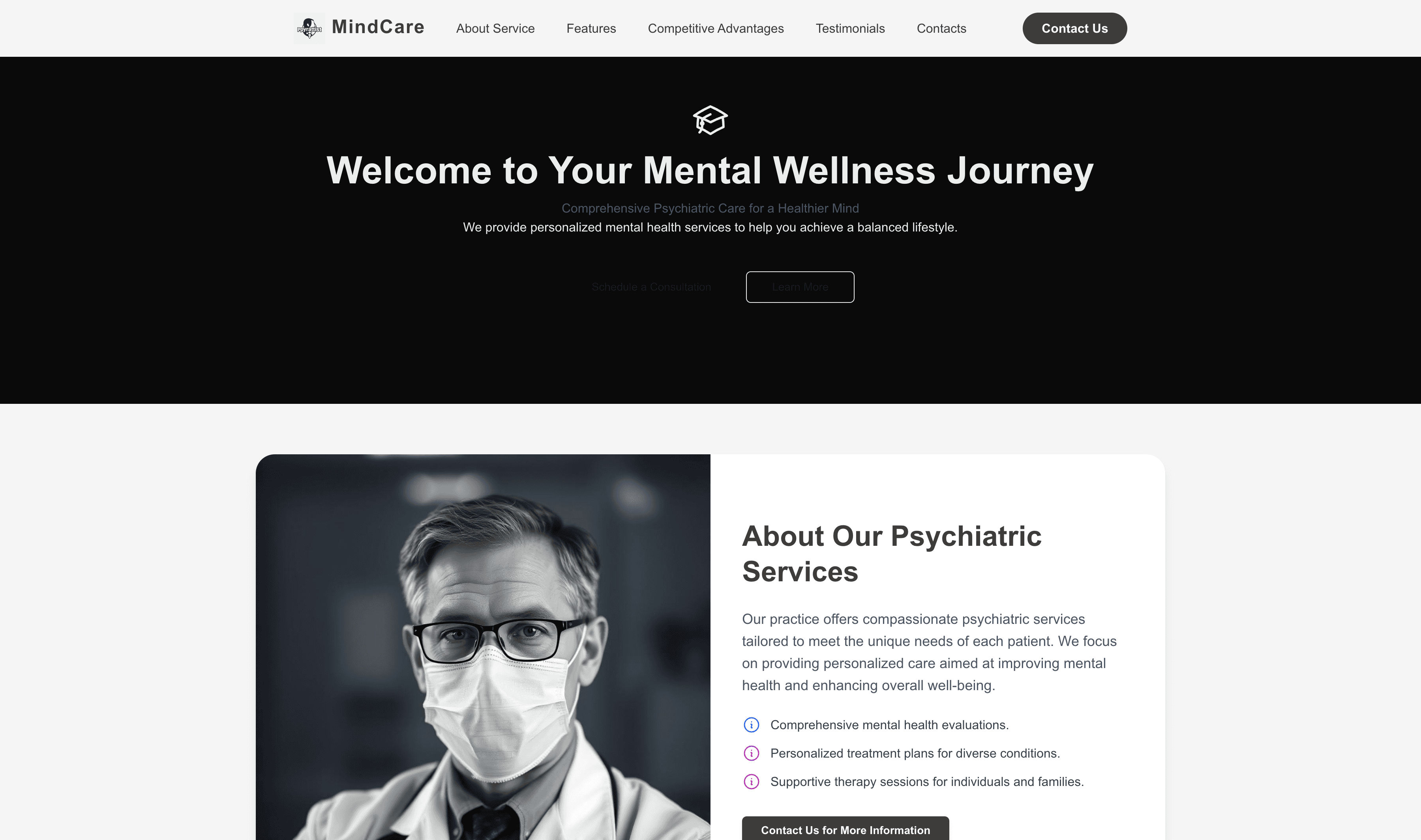 Transform a Psychiatrist Website Template into Website in Minutes